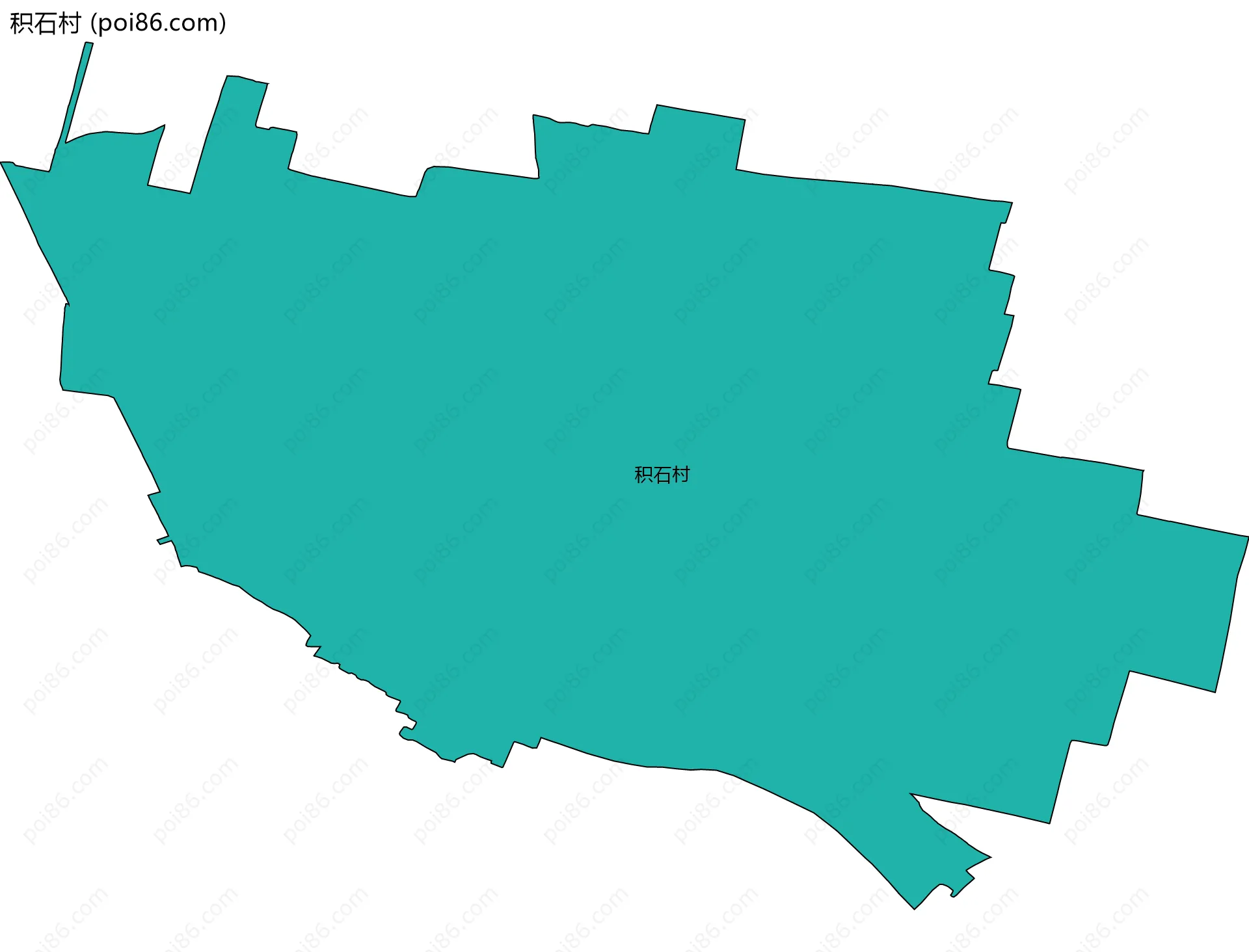 积石村边界地图