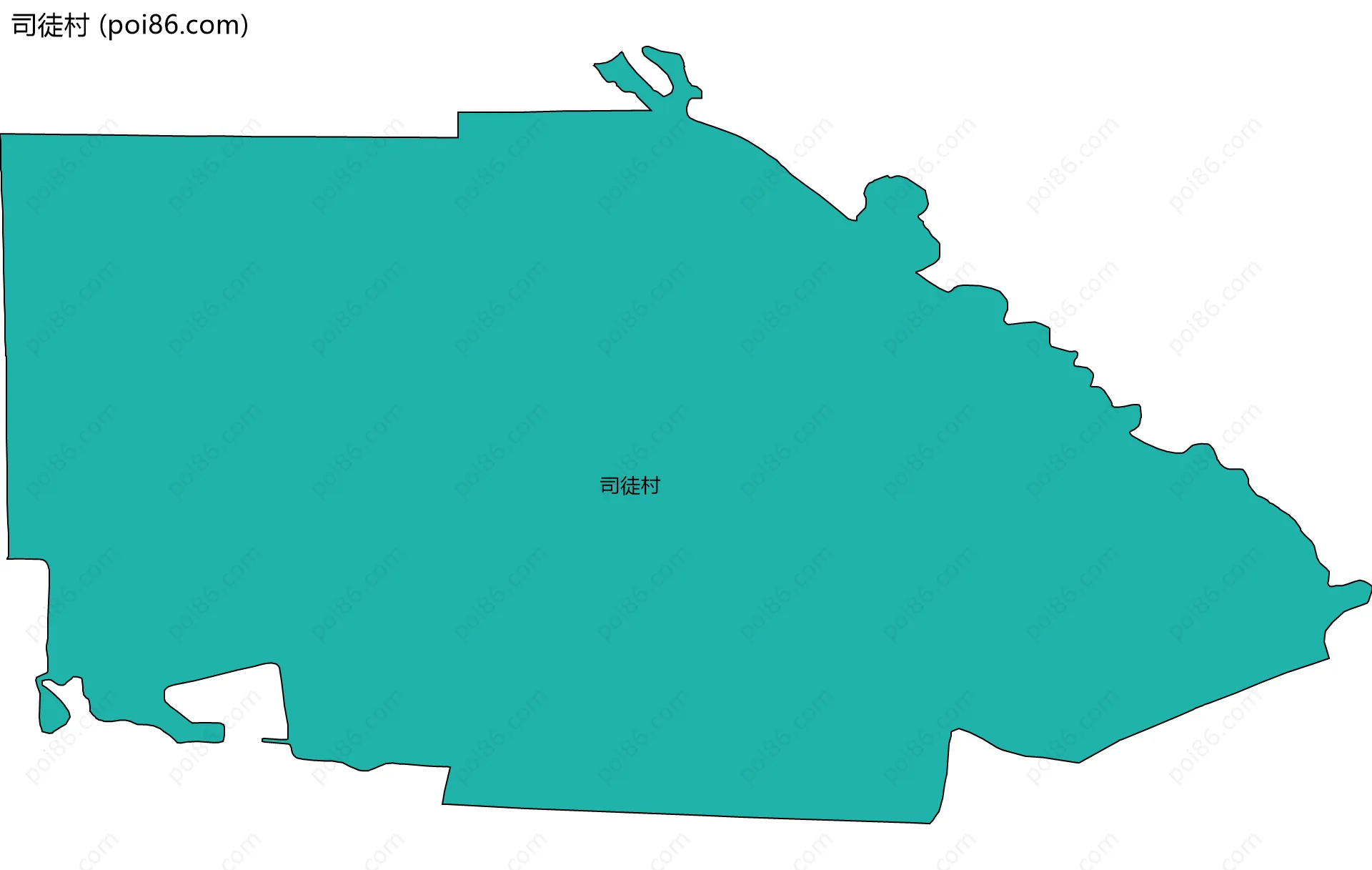 司徒村边界地图