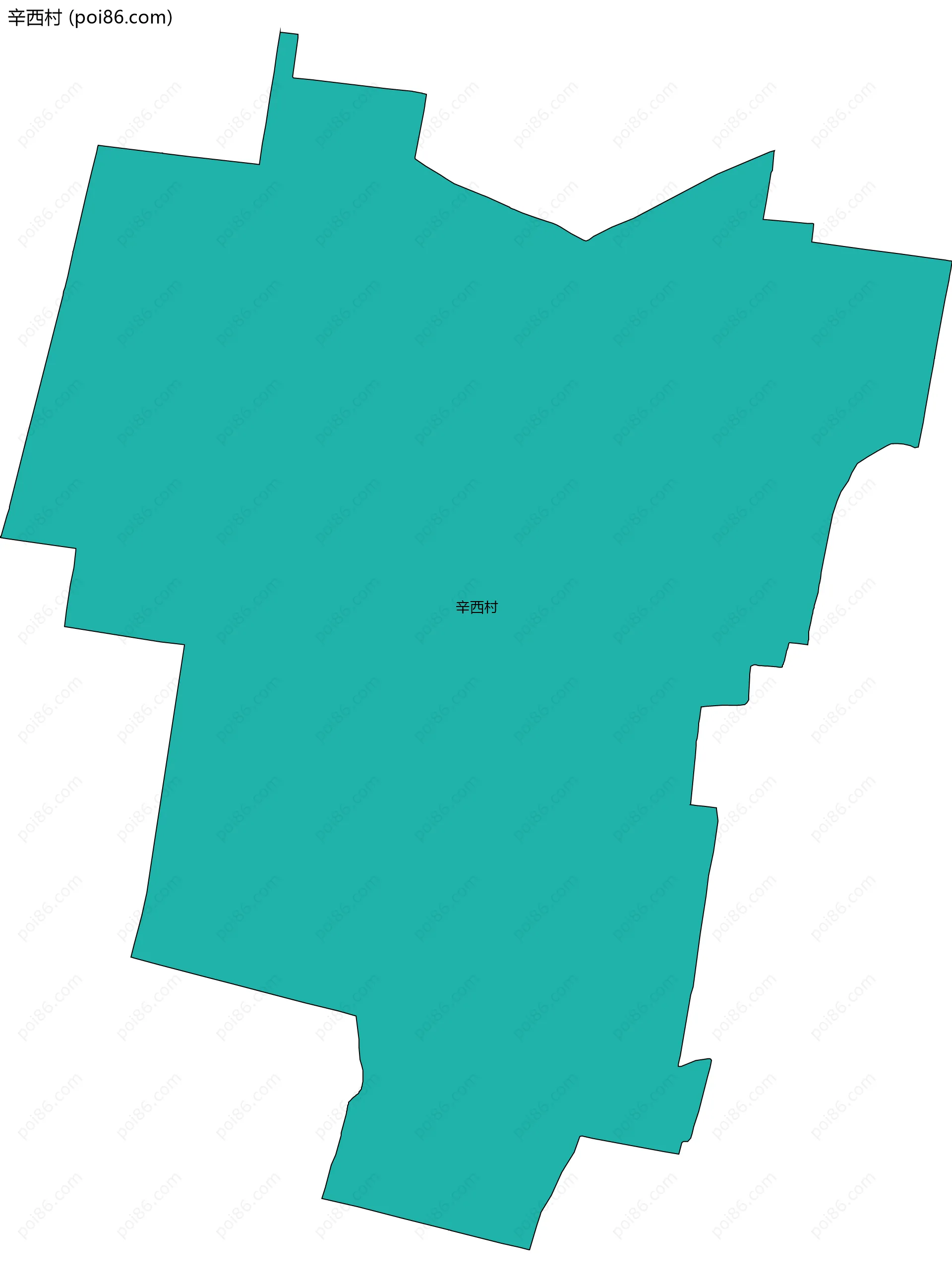 辛西村边界地图