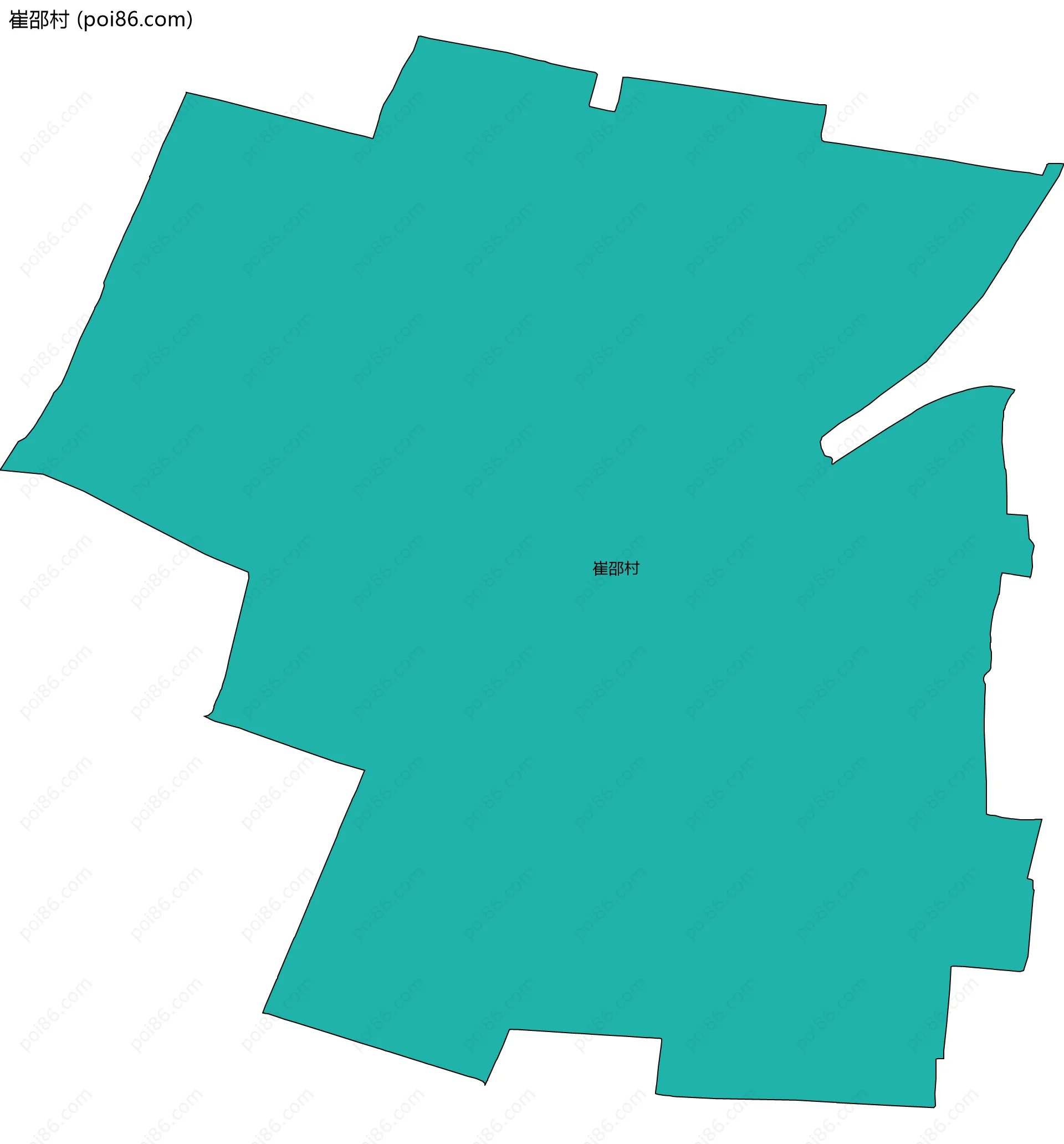 崔邵村边界地图