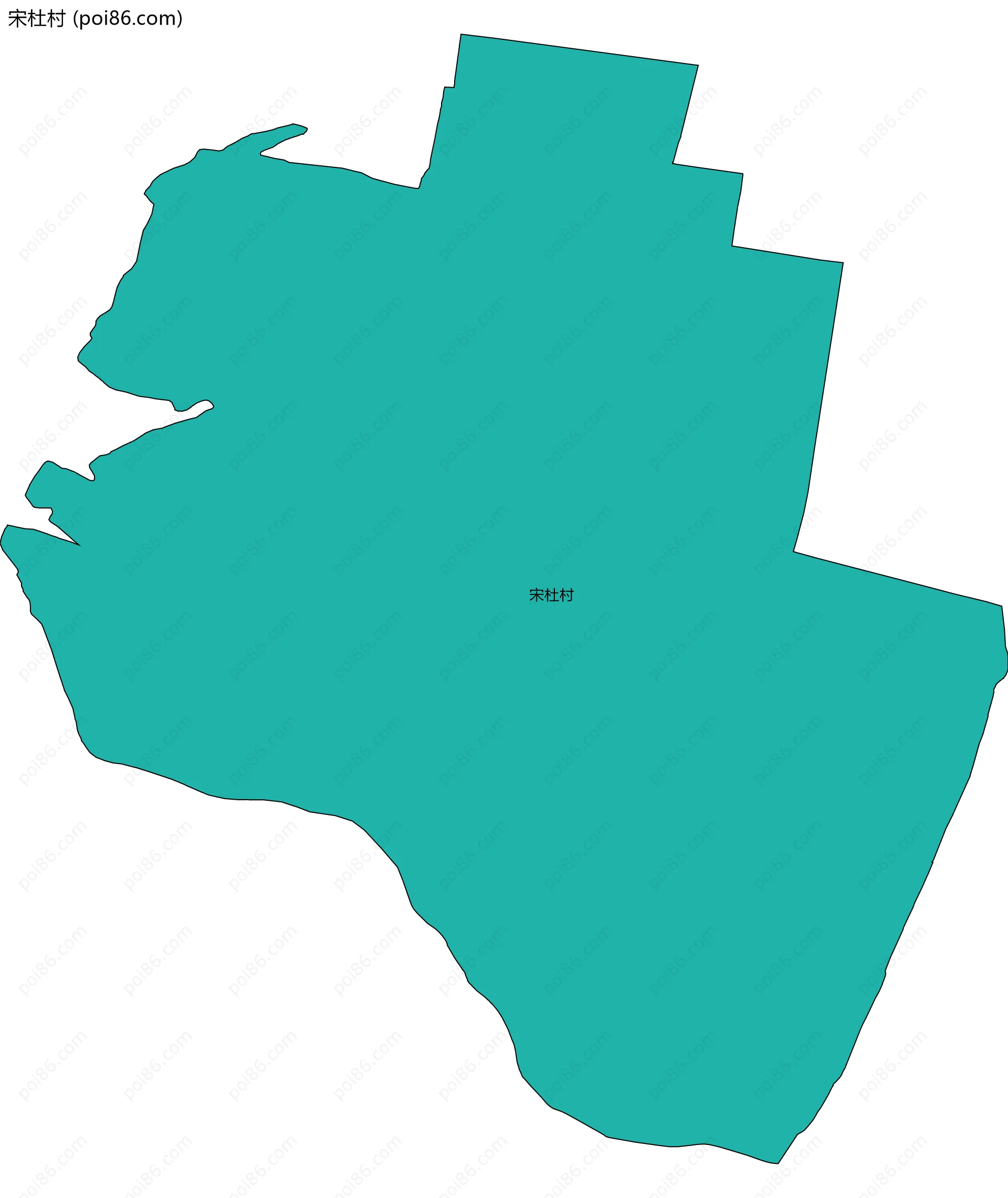 宋杜村边界地图