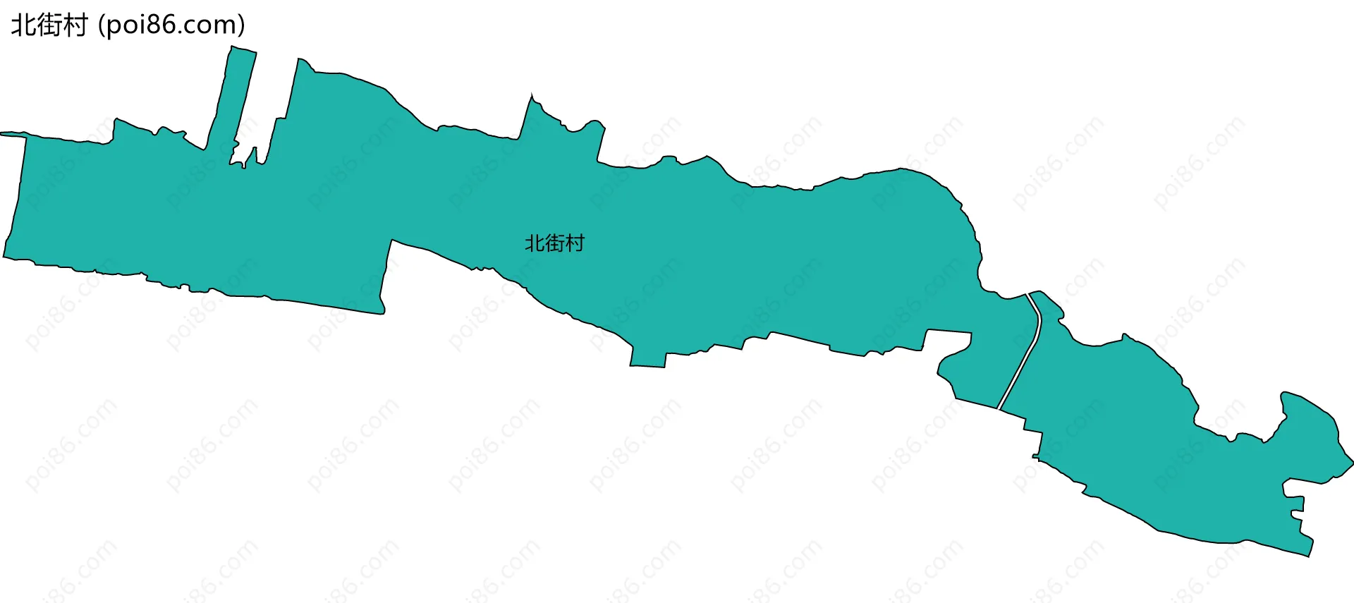 北街村边界地图