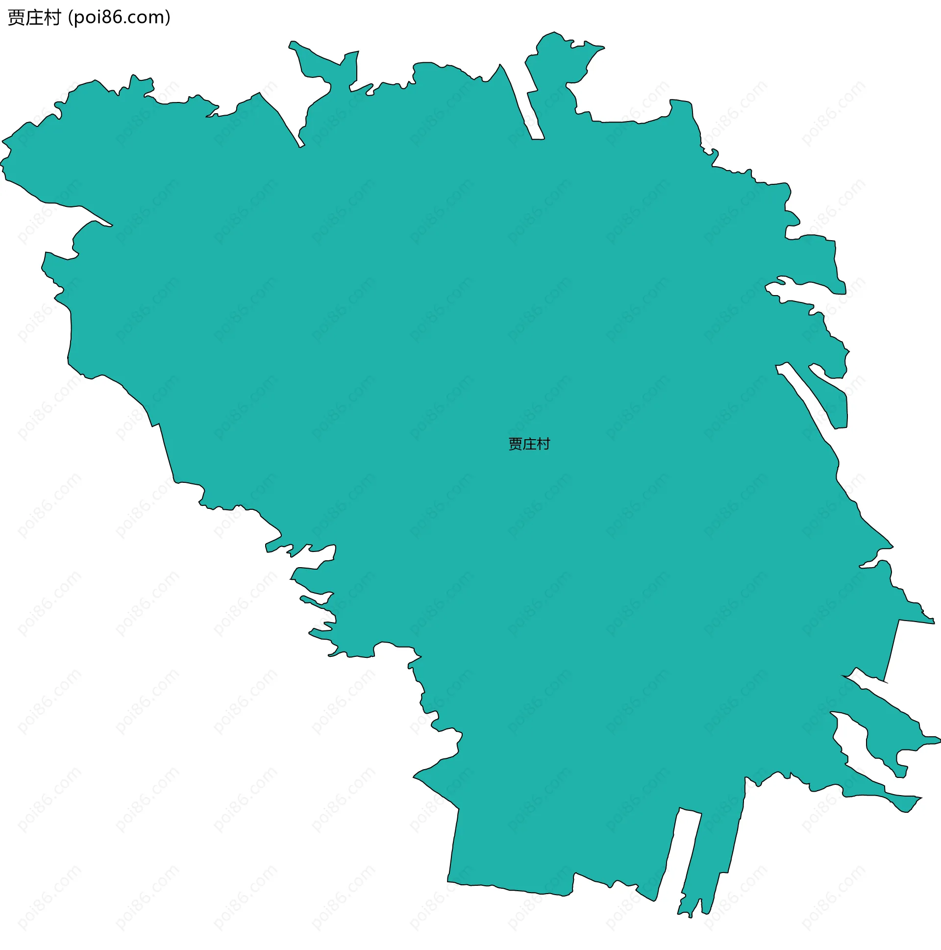 贾庄村边界地图