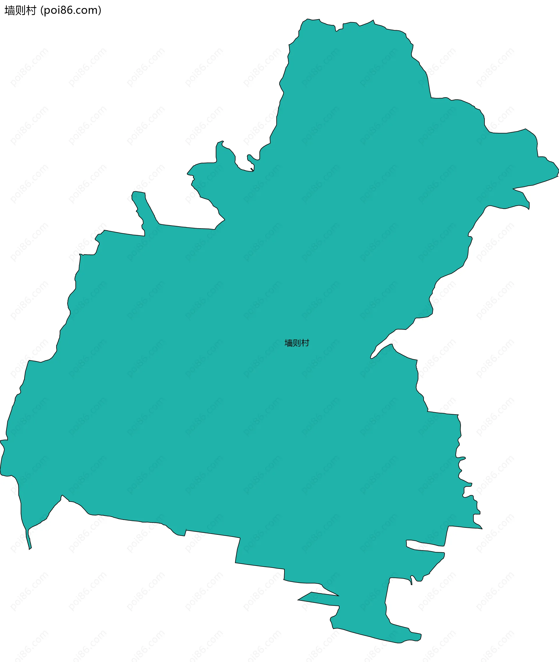 墙则村边界地图