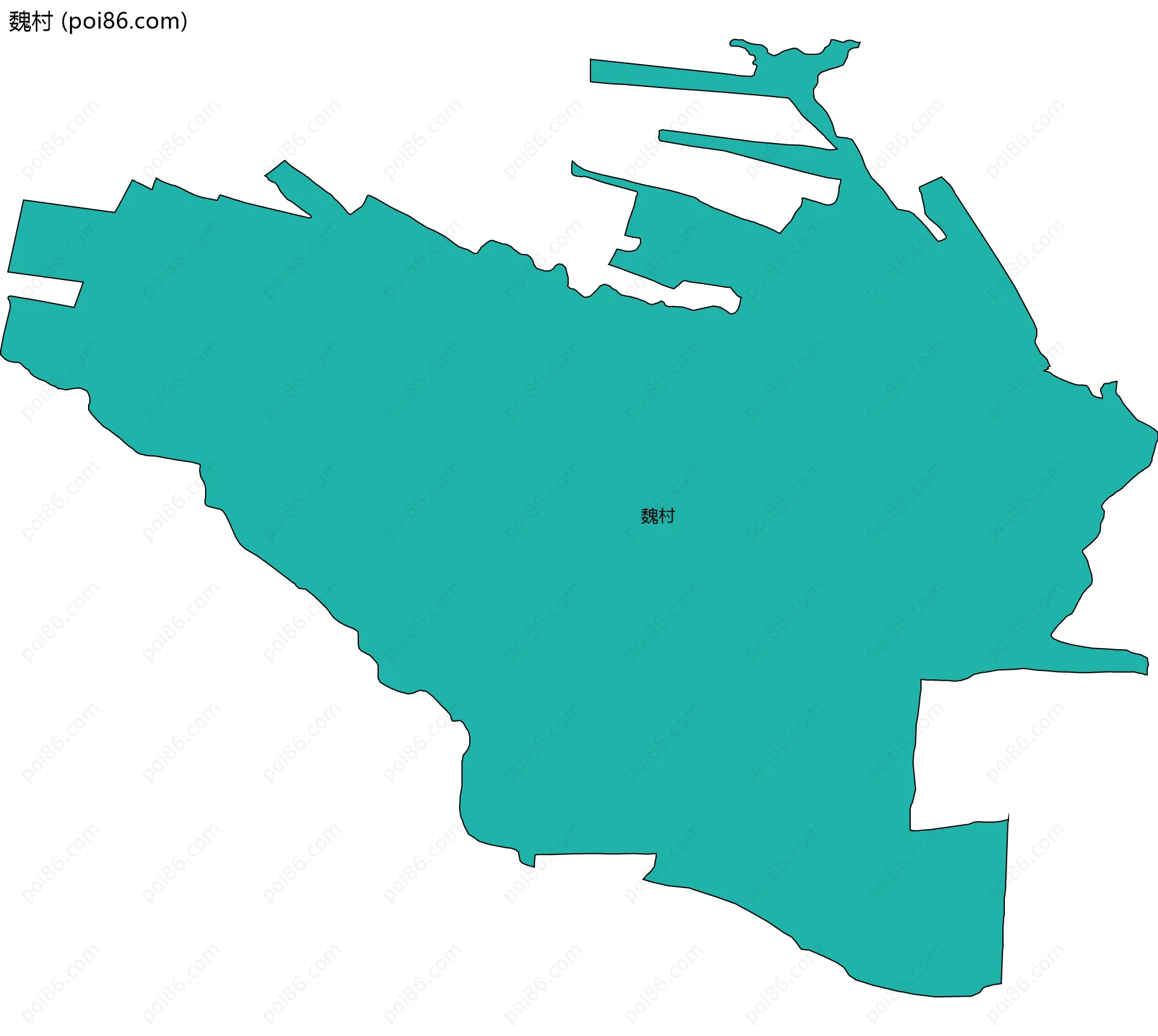 魏村边界地图