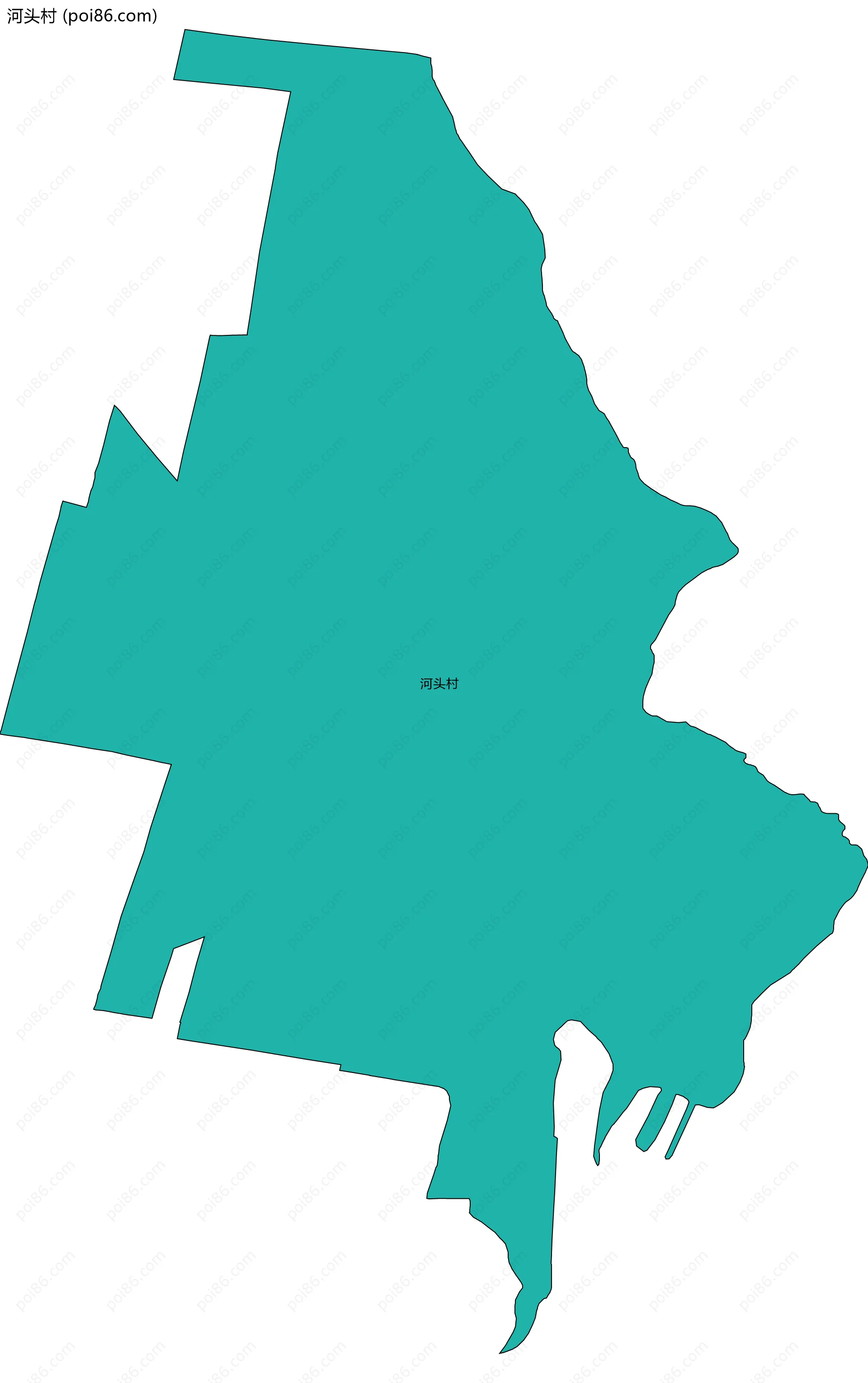 河头村边界地图