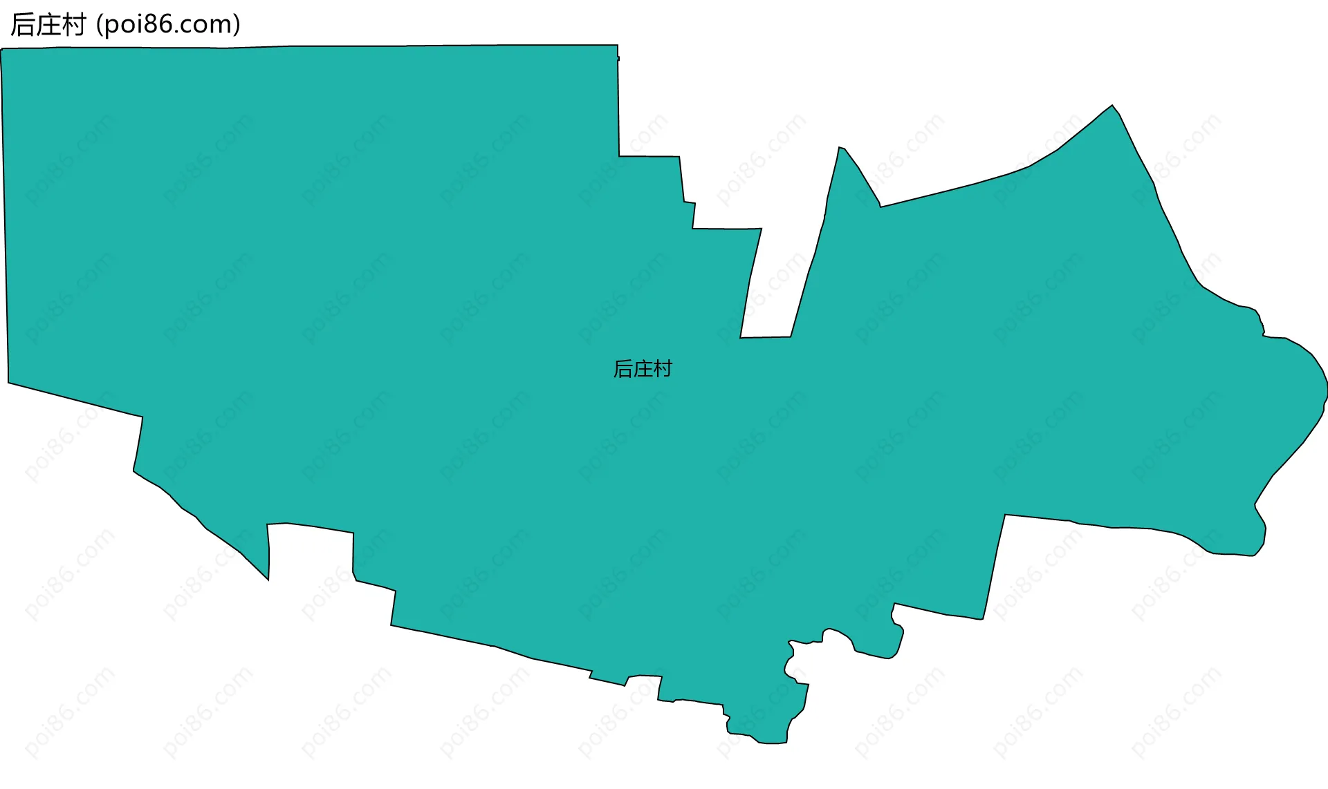后庄村边界地图
