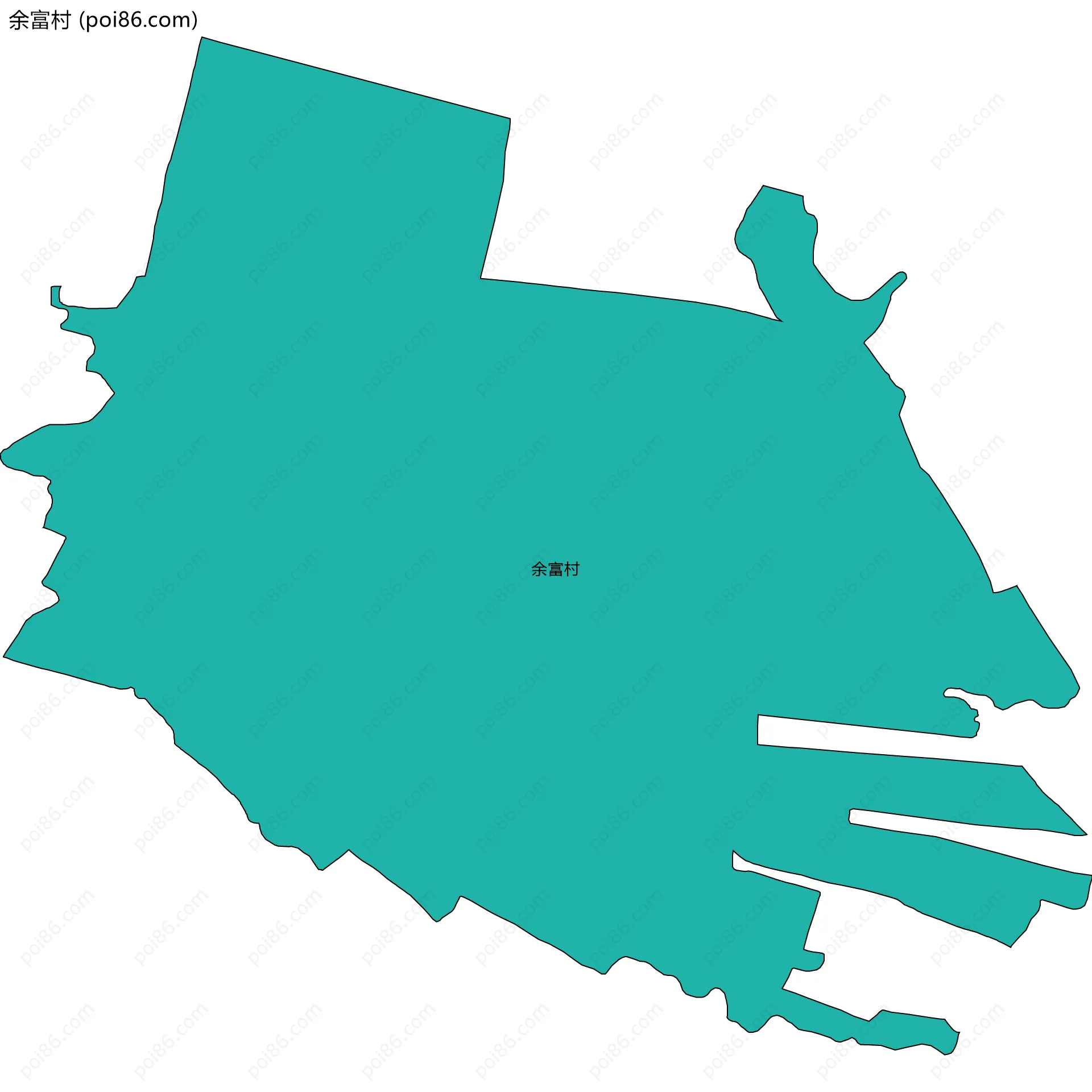 余富村边界地图