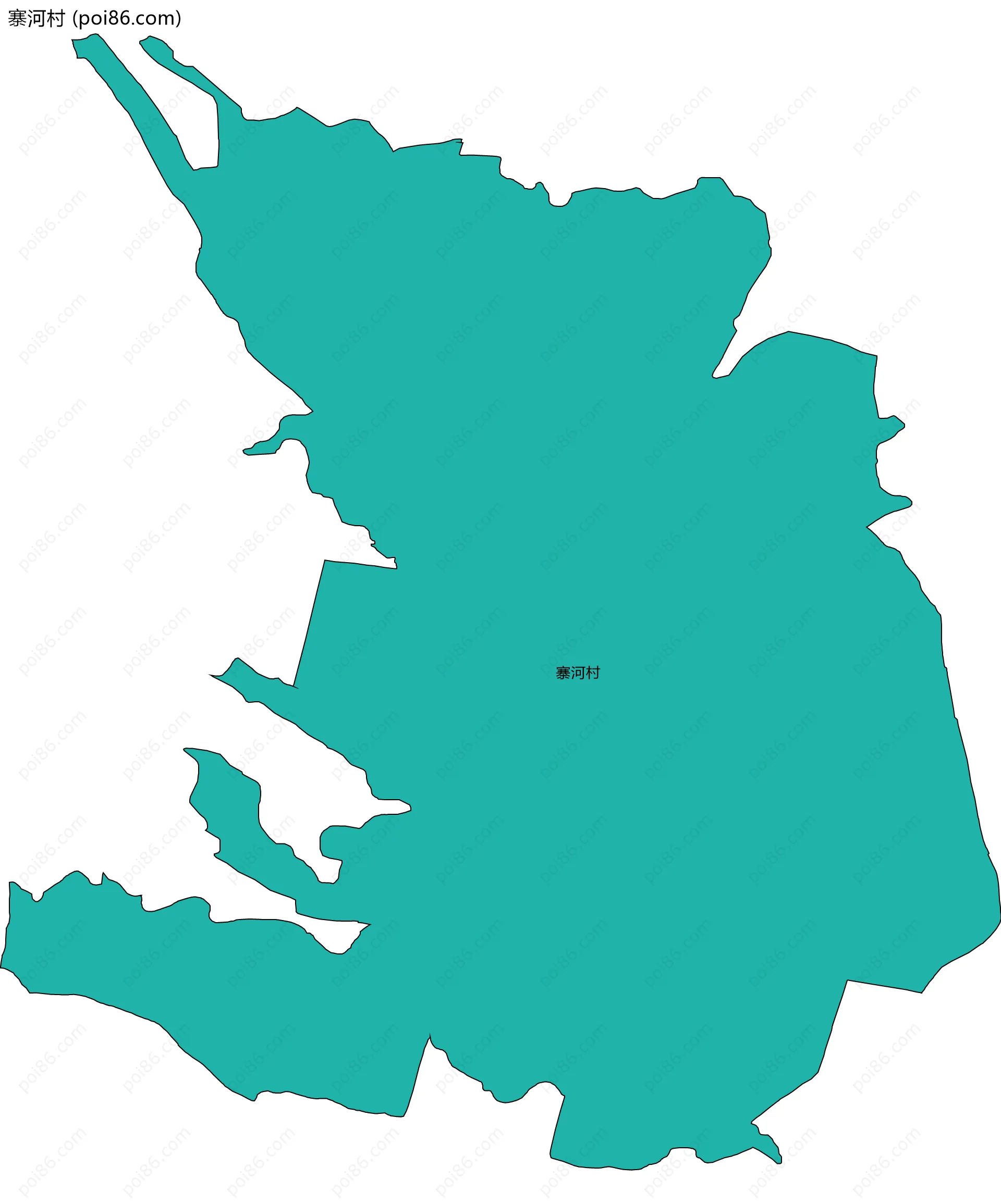 寨河村边界地图