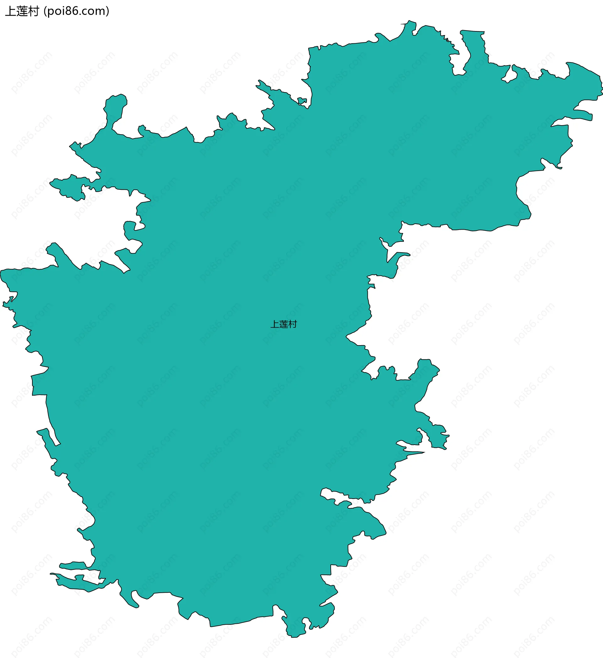 上莲村边界地图