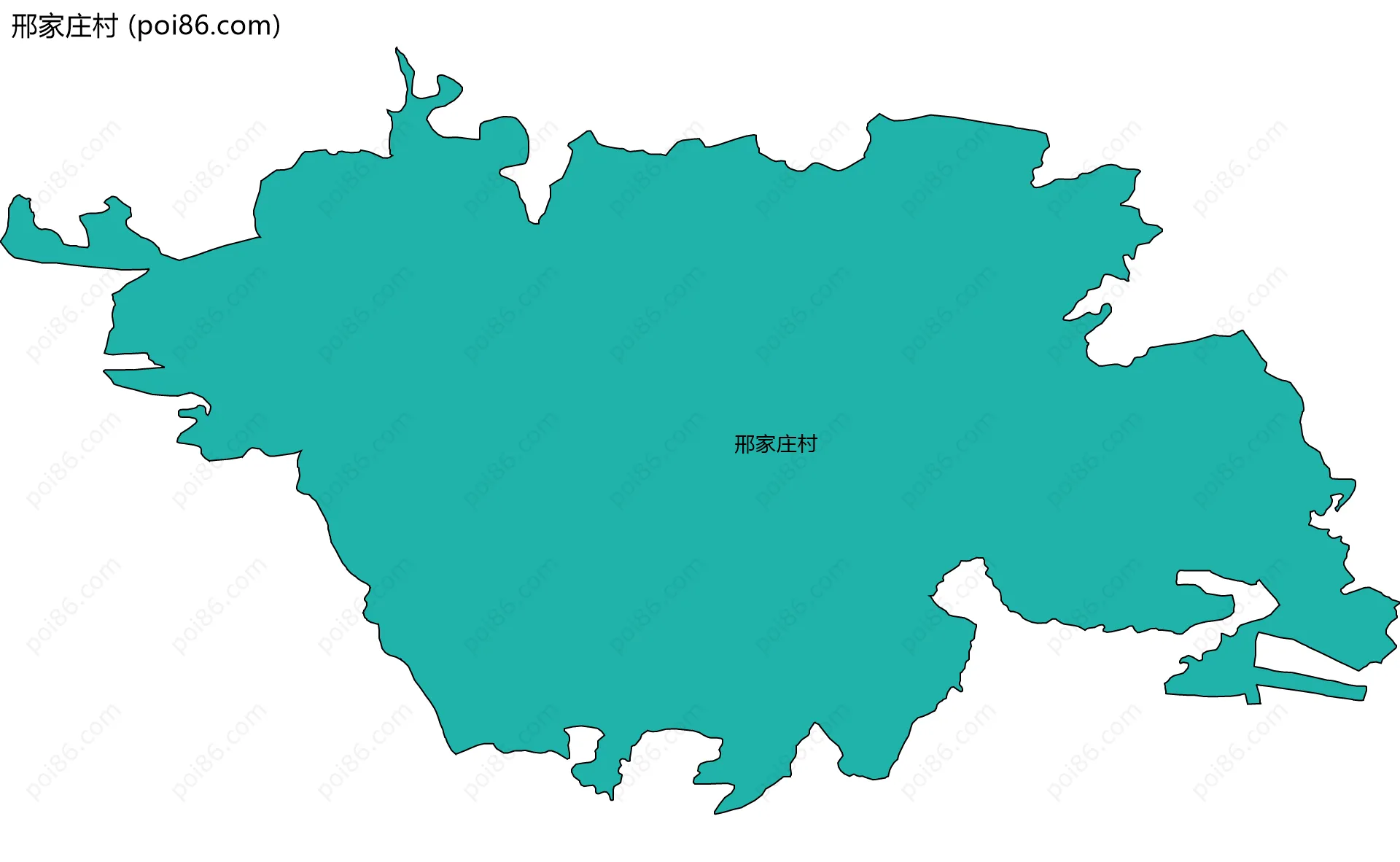 邢家庄村边界地图