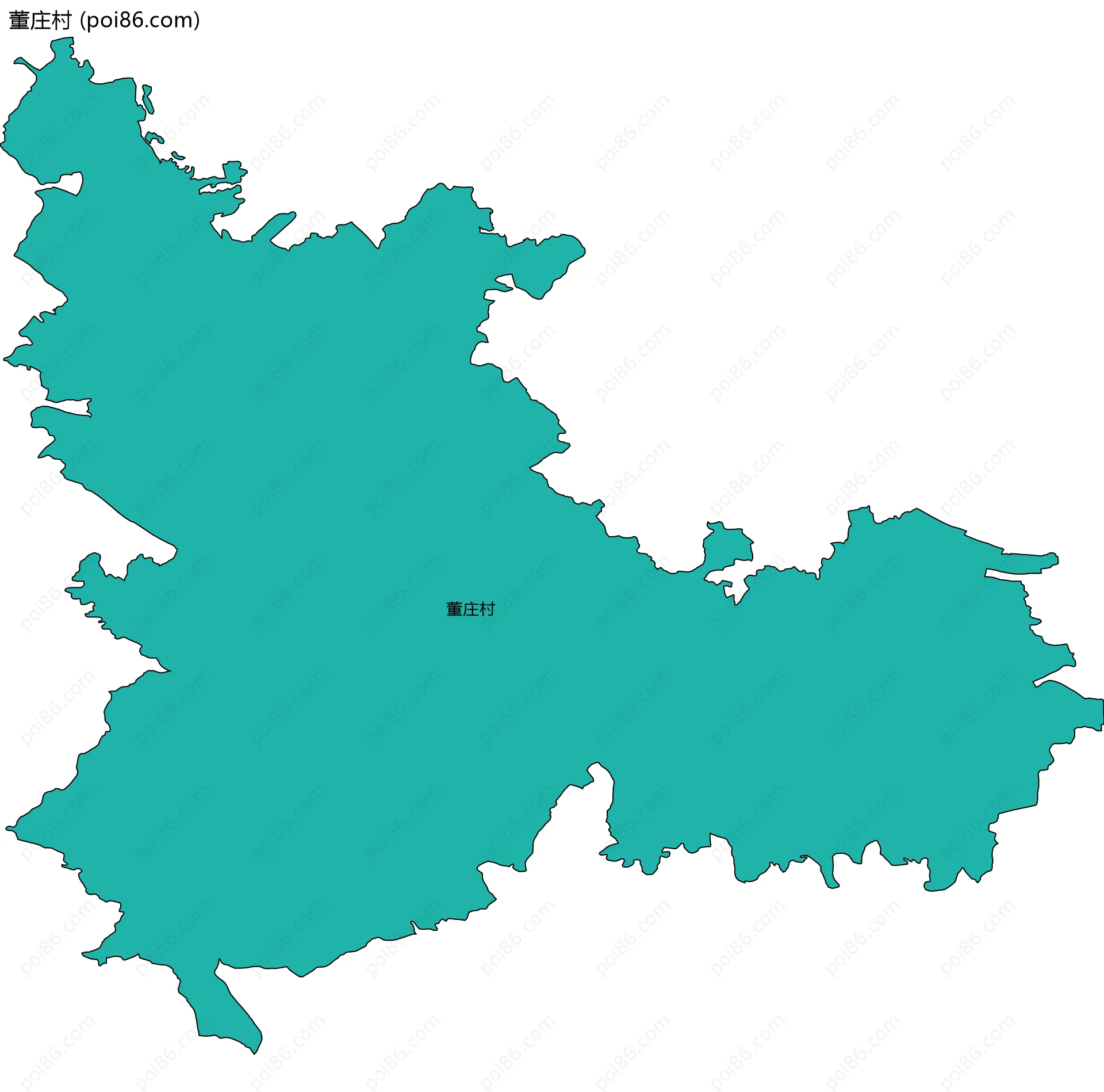 董庄村边界地图