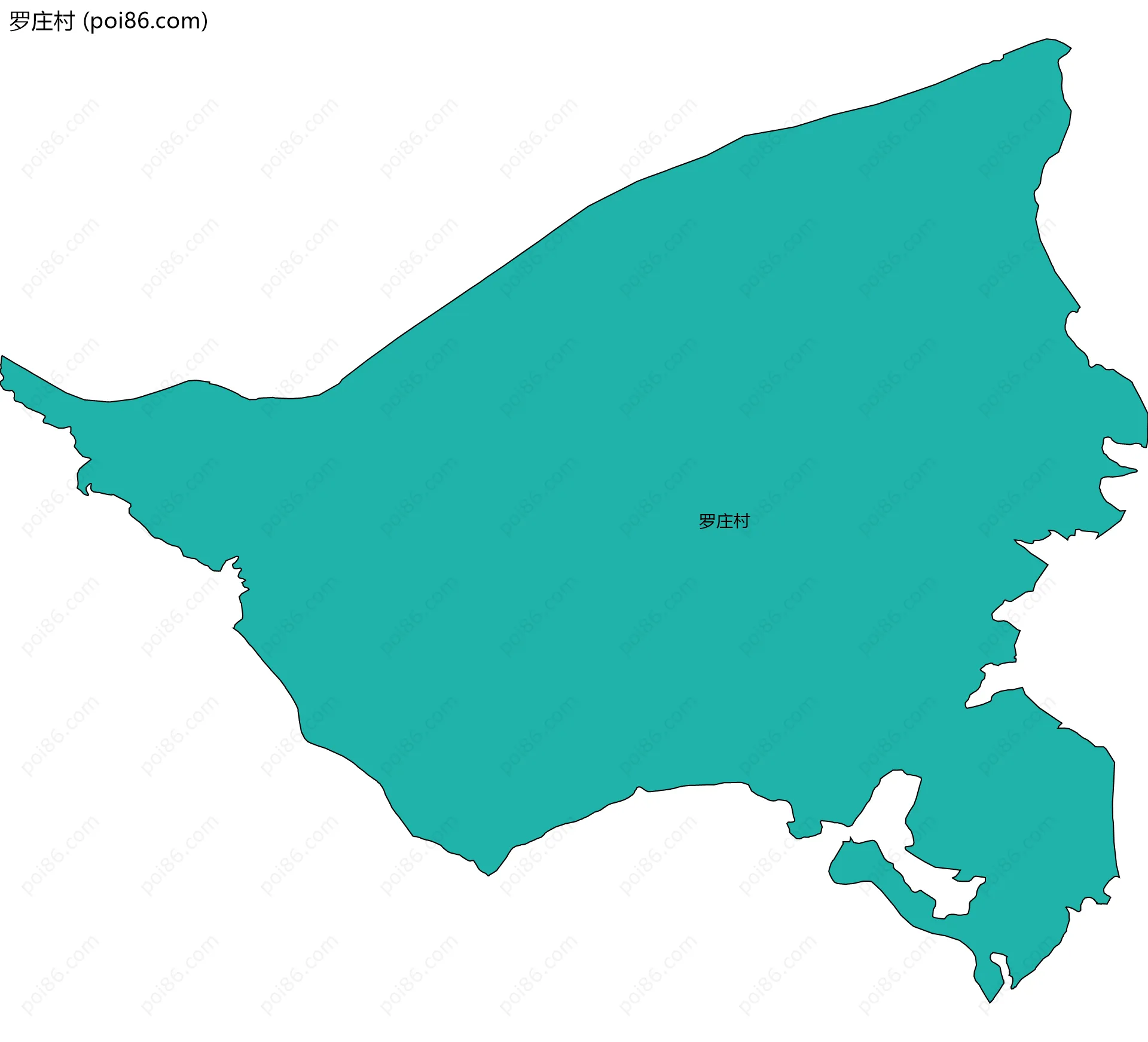 罗庄村边界地图