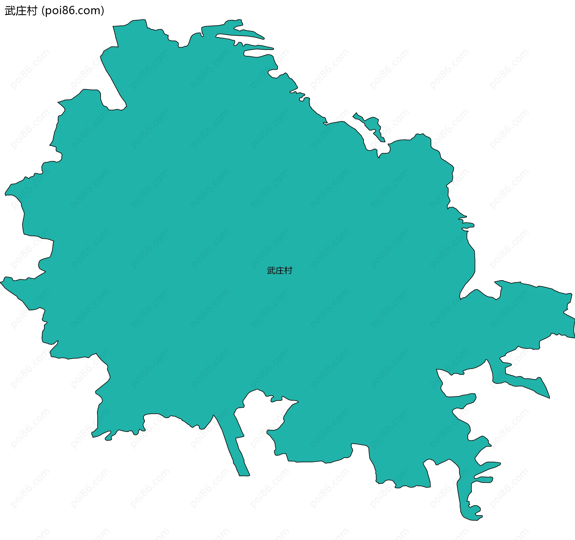 武庄村边界地图