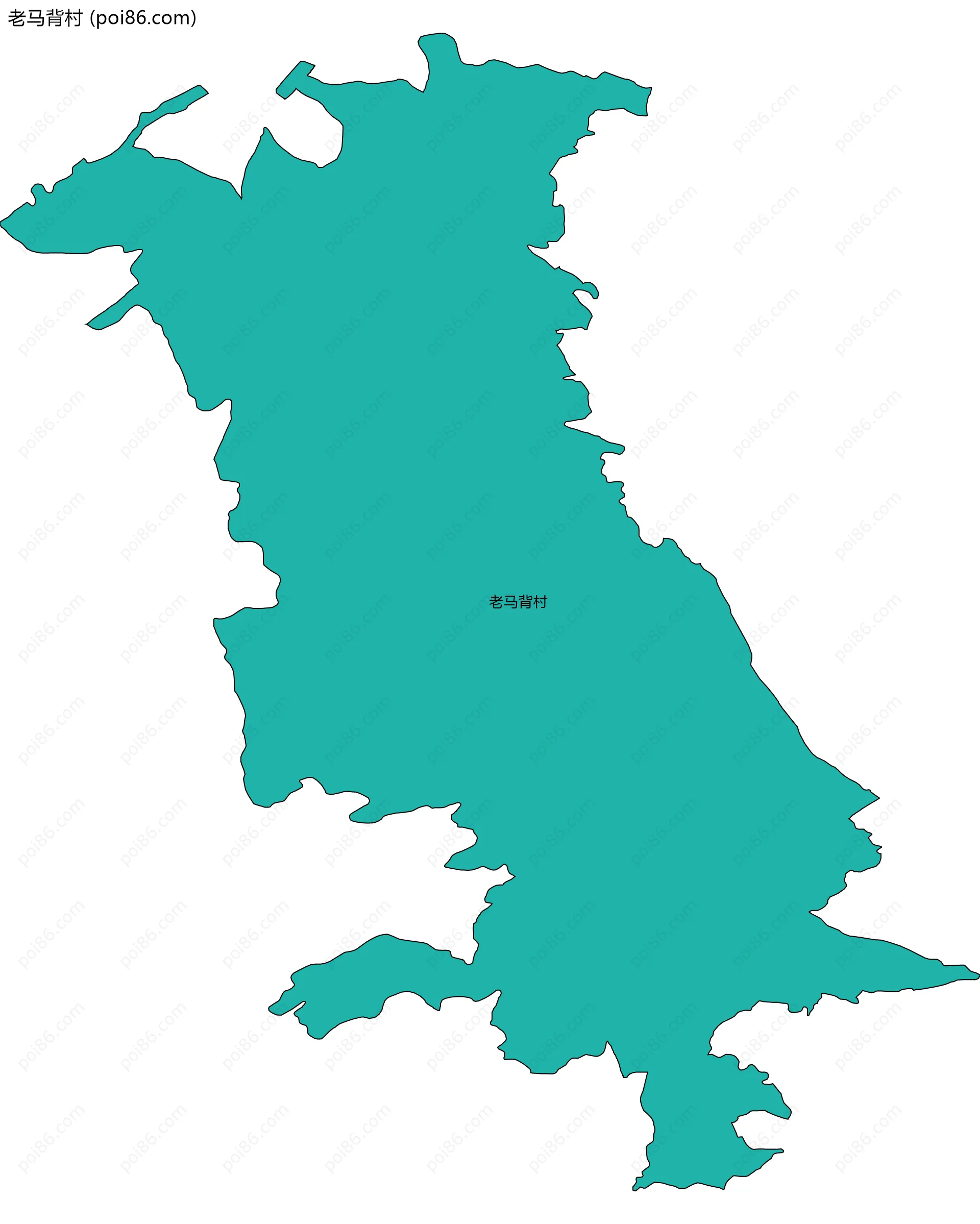 老马背村边界地图