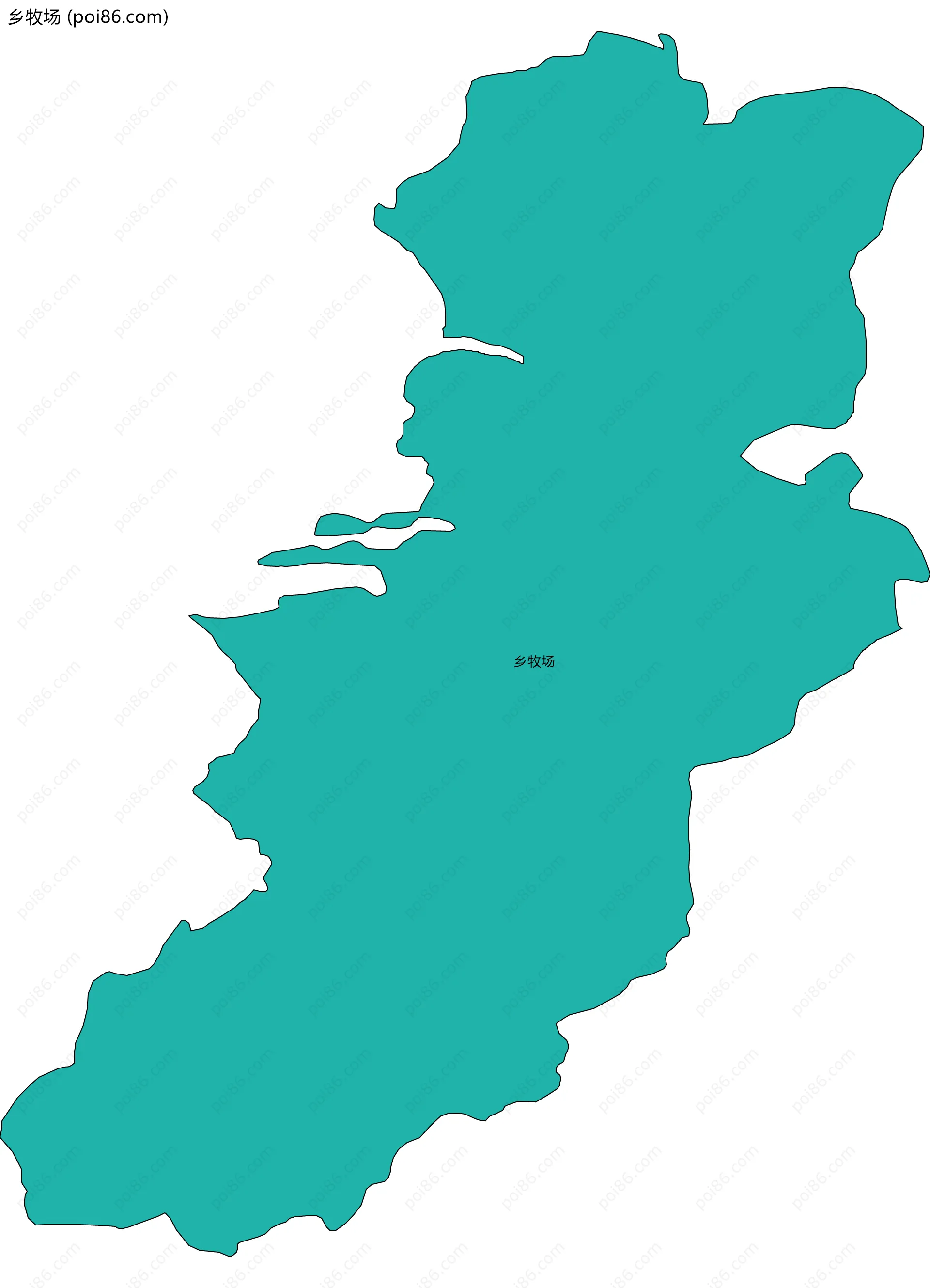 乡牧场边界地图