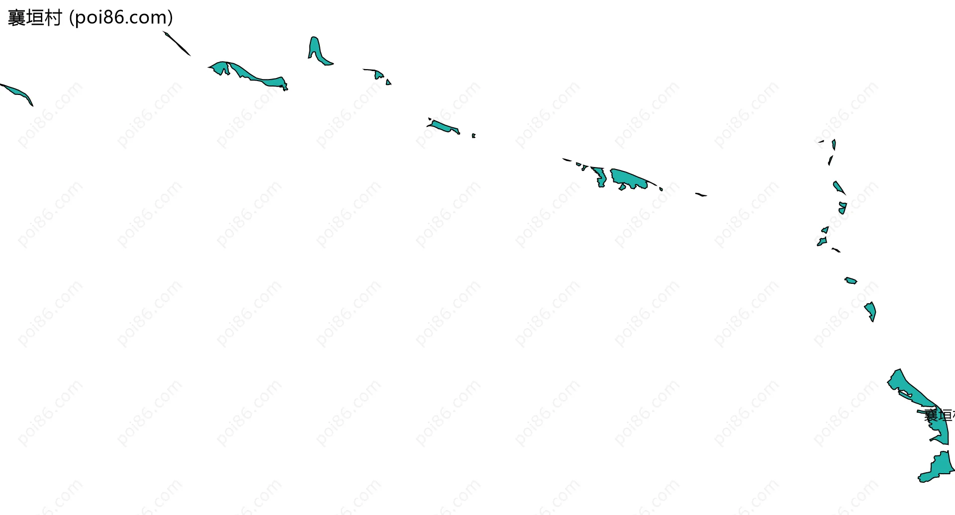 襄垣村边界地图