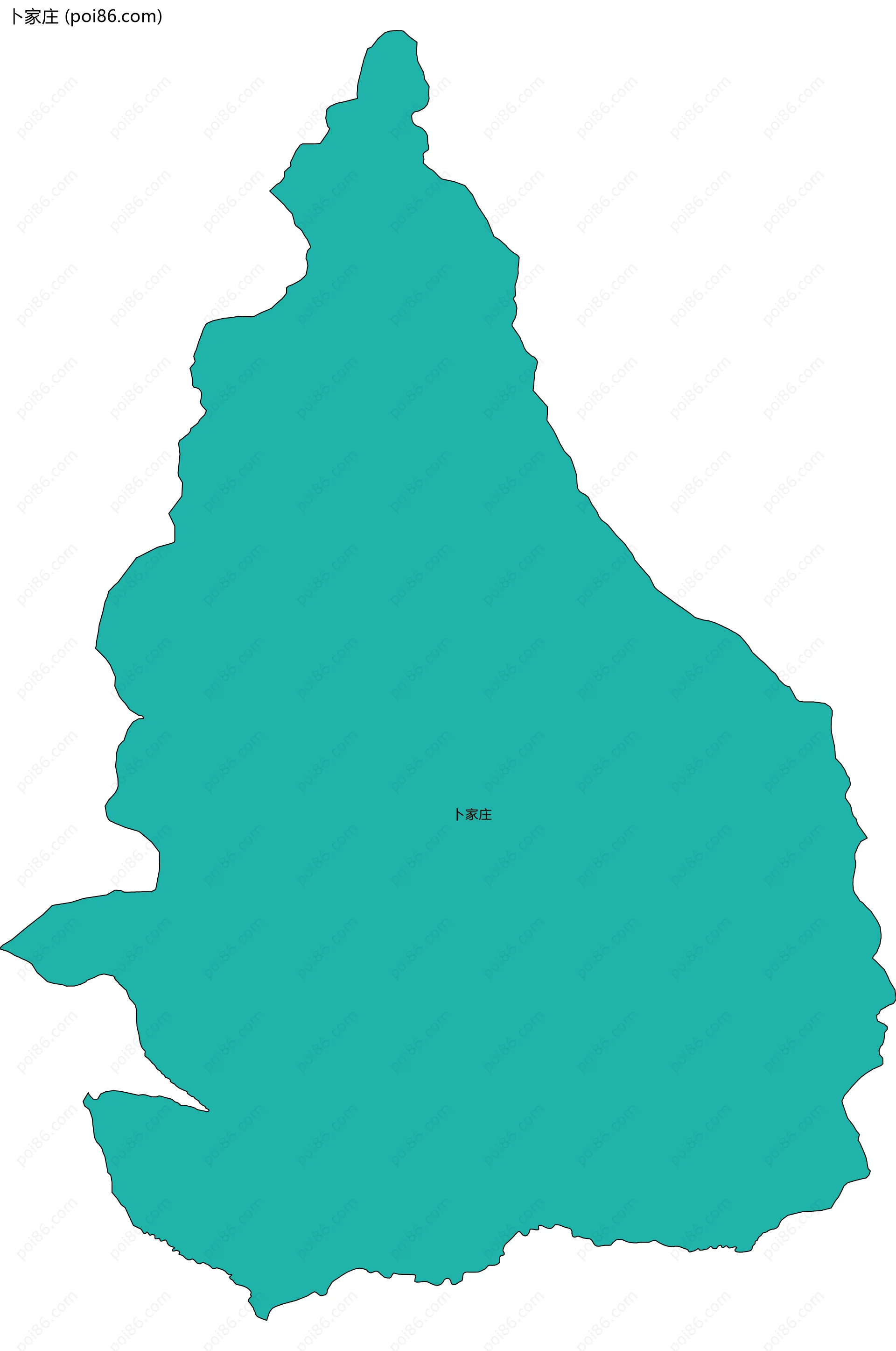 卜家庄边界地图