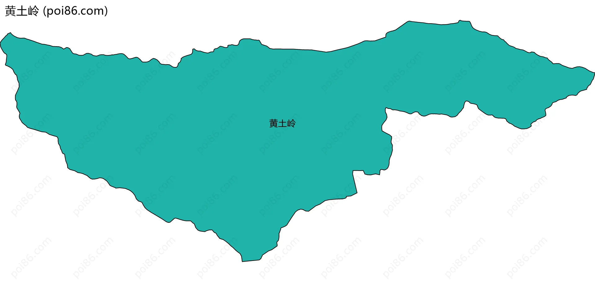 黄土岭边界地图