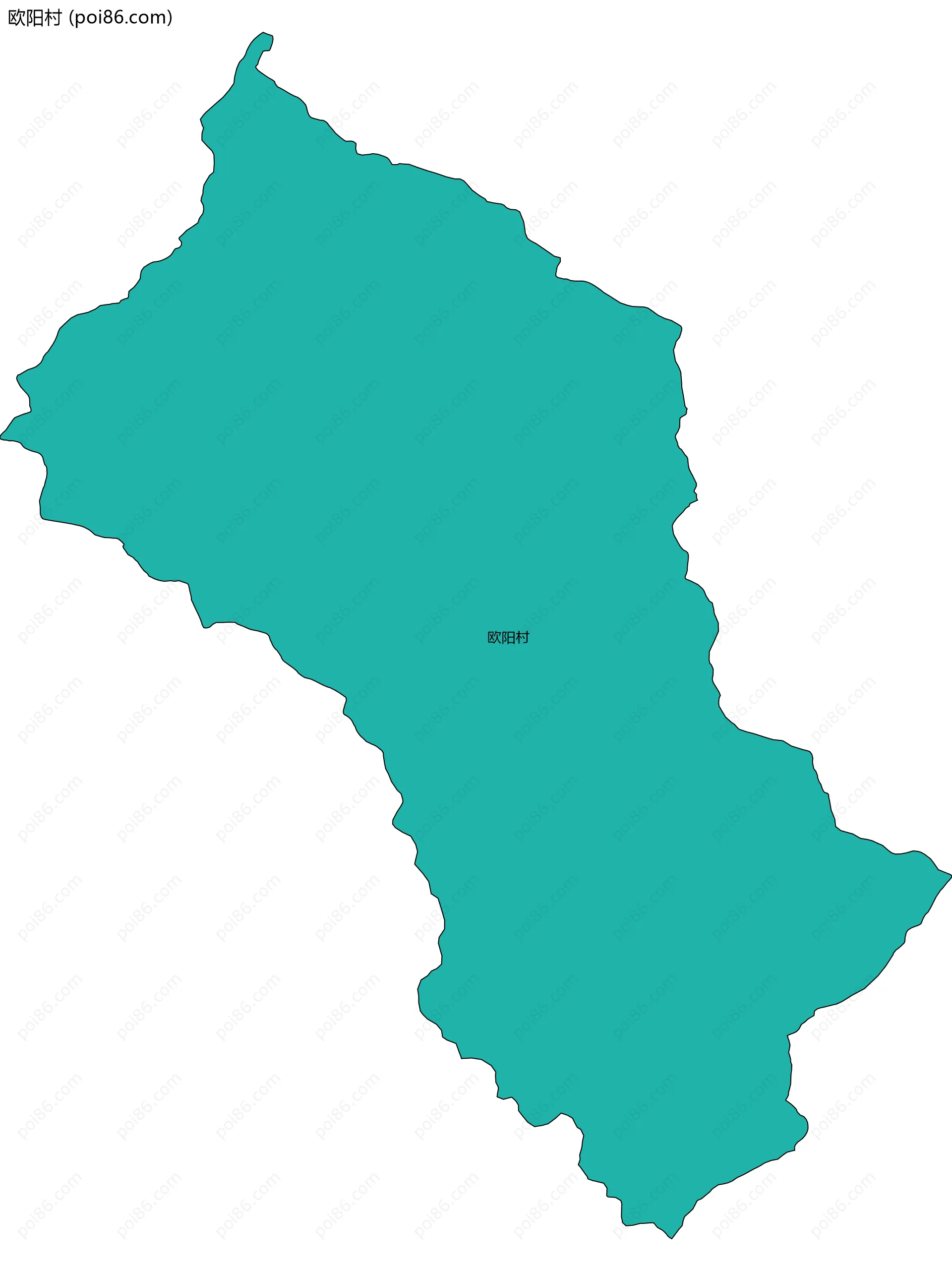 欧阳村边界地图