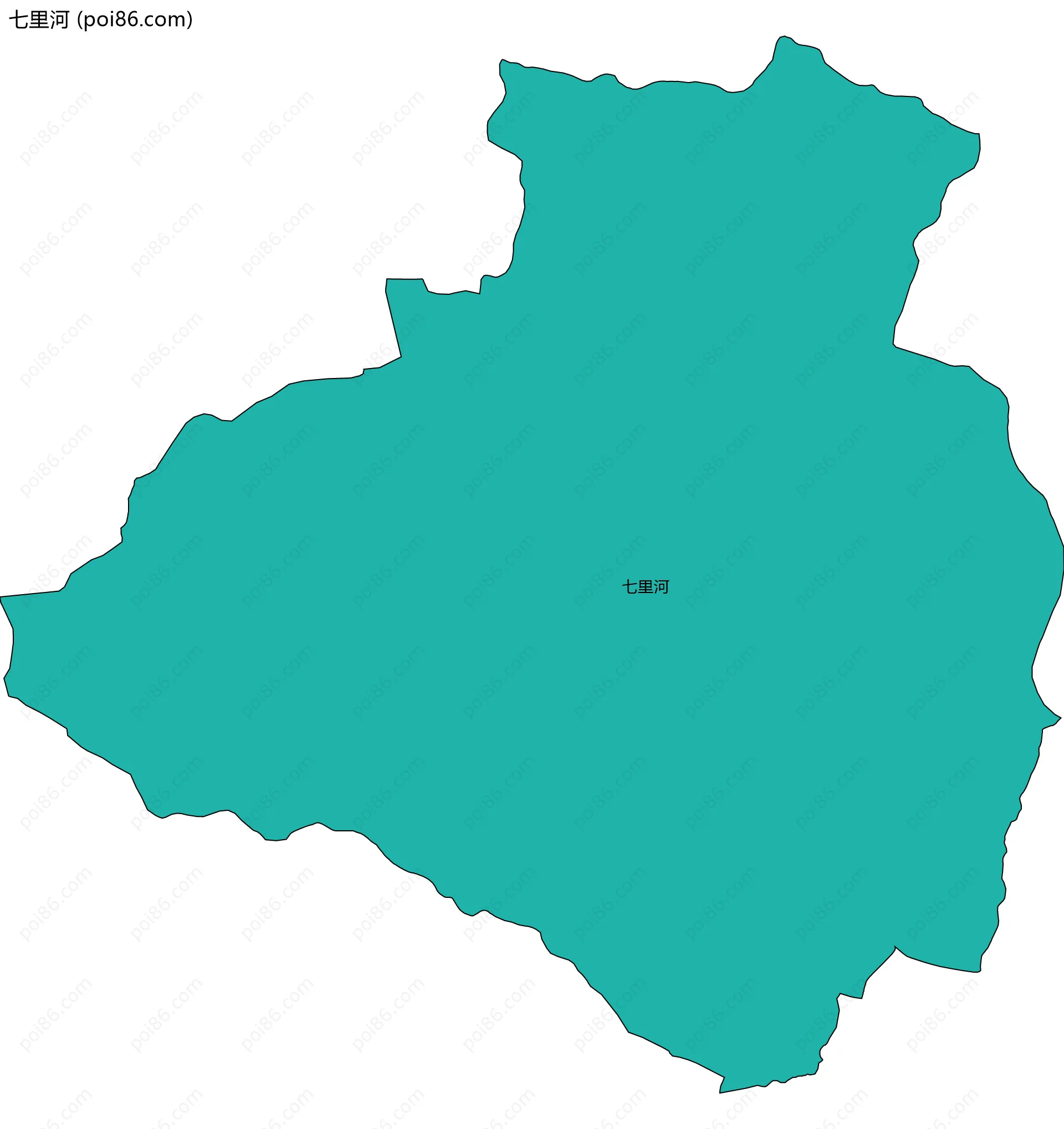 七里河边界地图