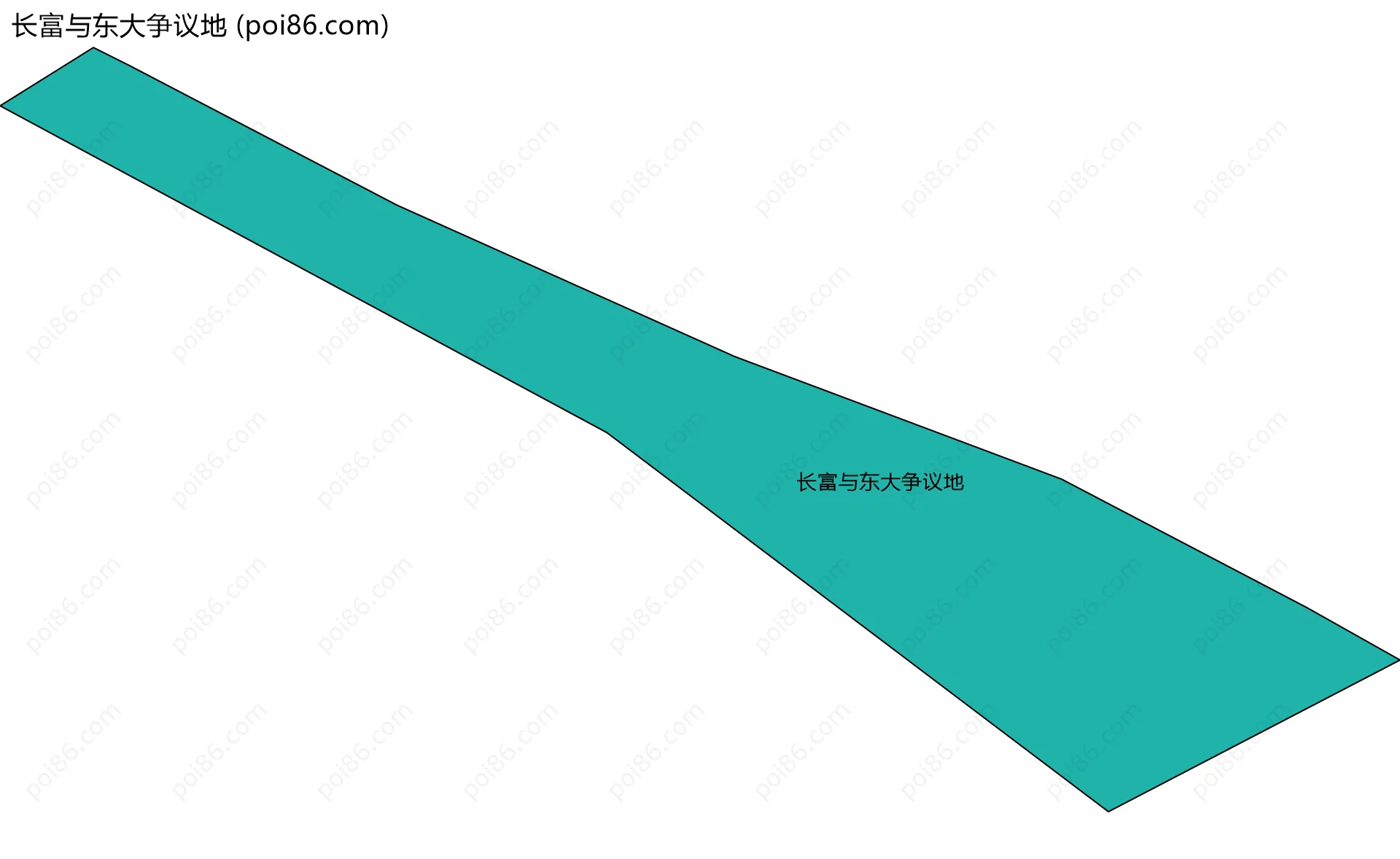 长富与东大争议地边界地图