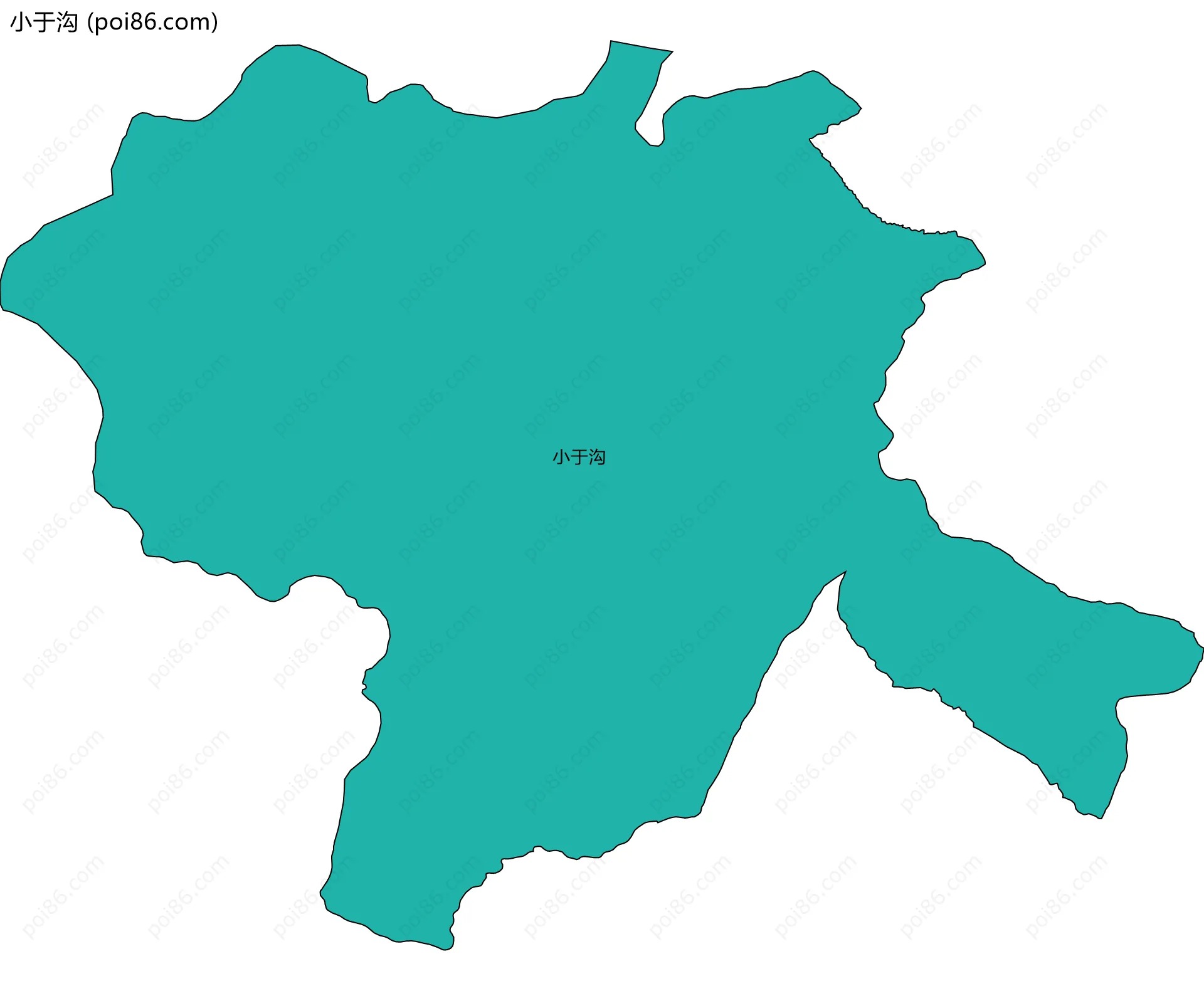 小于沟边界地图