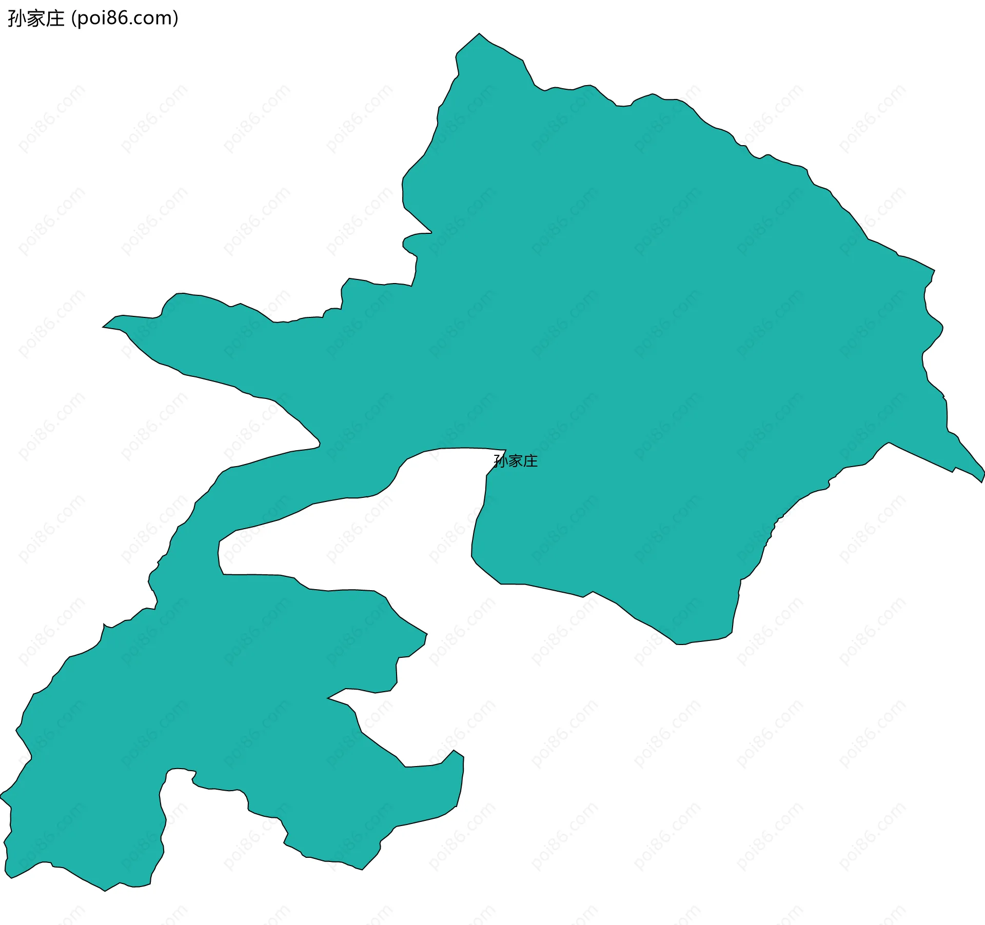 孙家庄边界地图