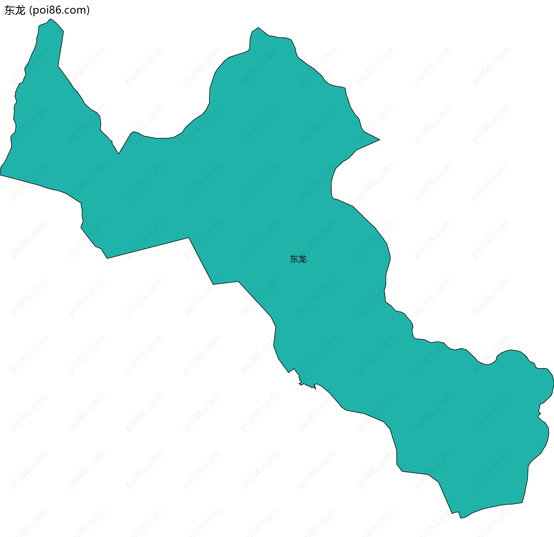 东龙边界地图