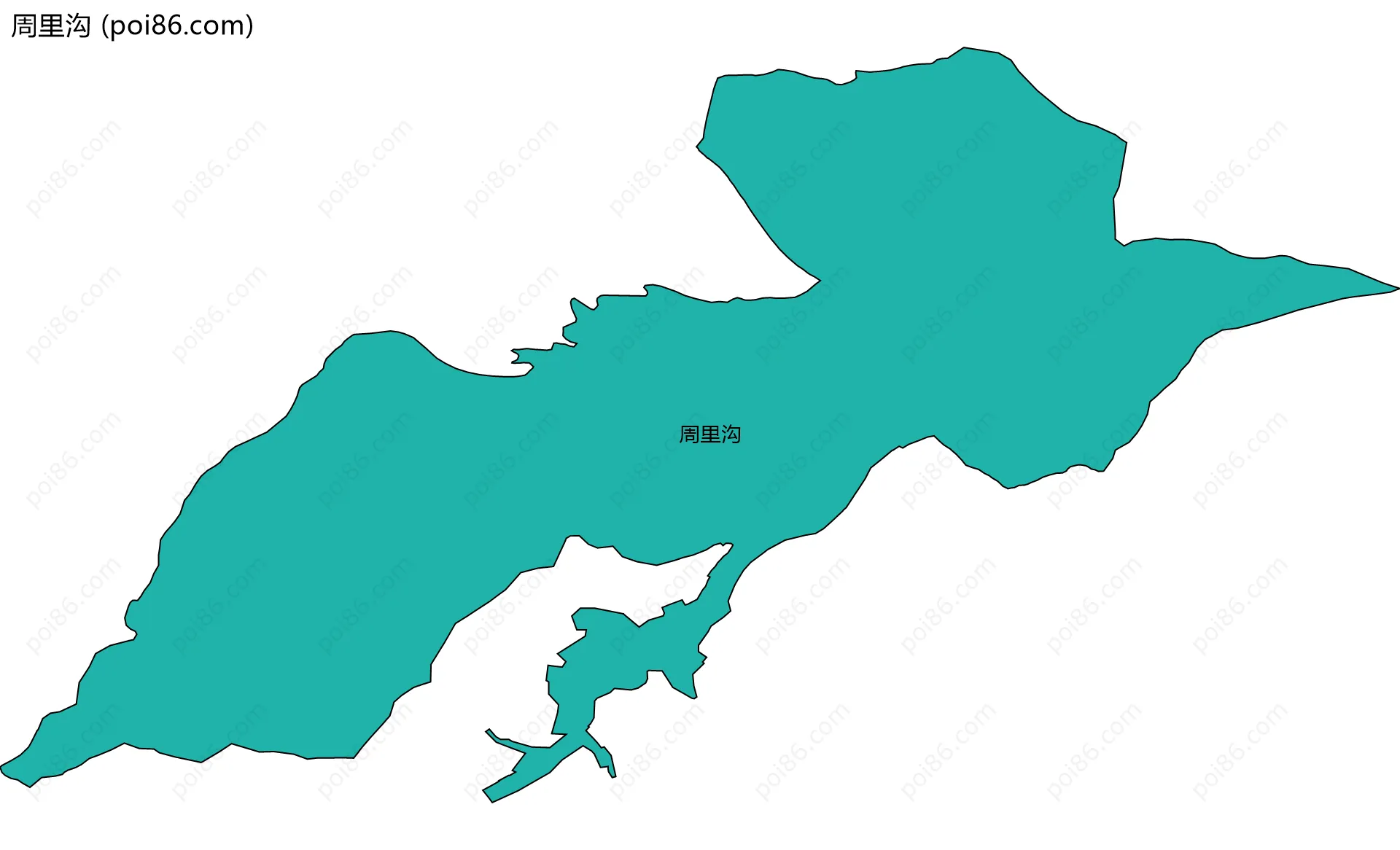 周里沟边界地图