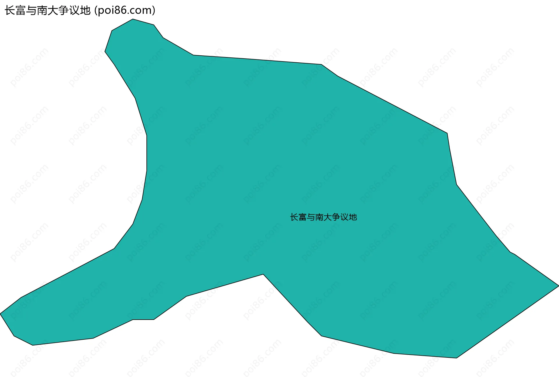 长富与南大争议地边界地图