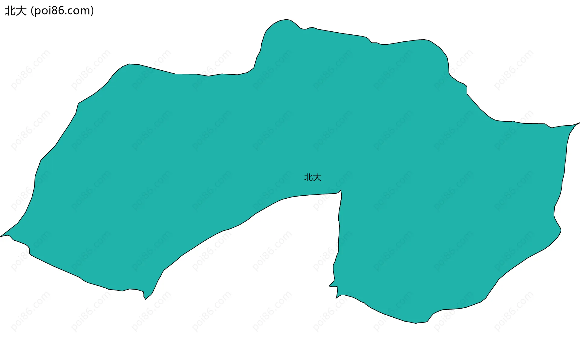 北大边界地图