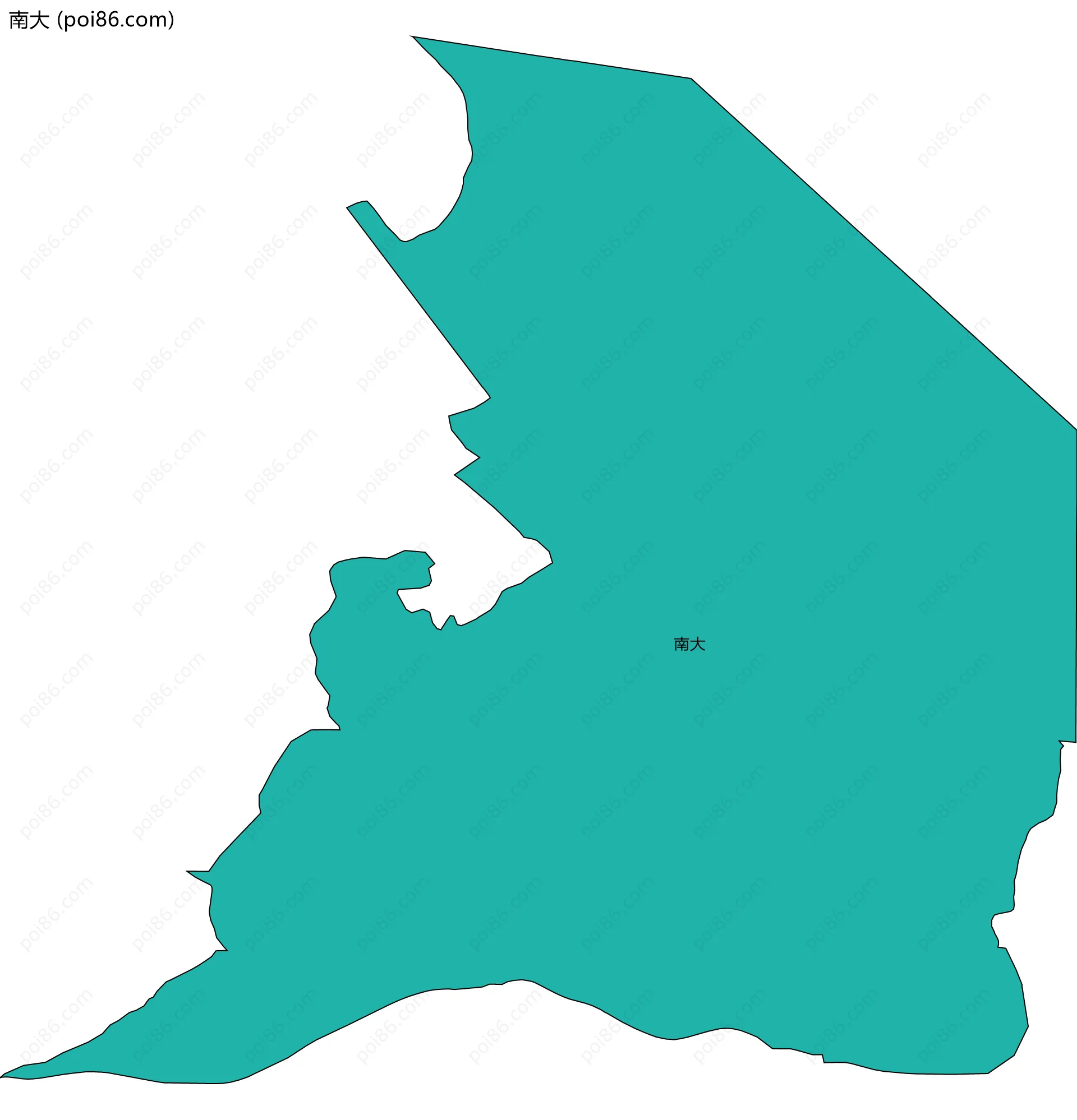 南大边界地图