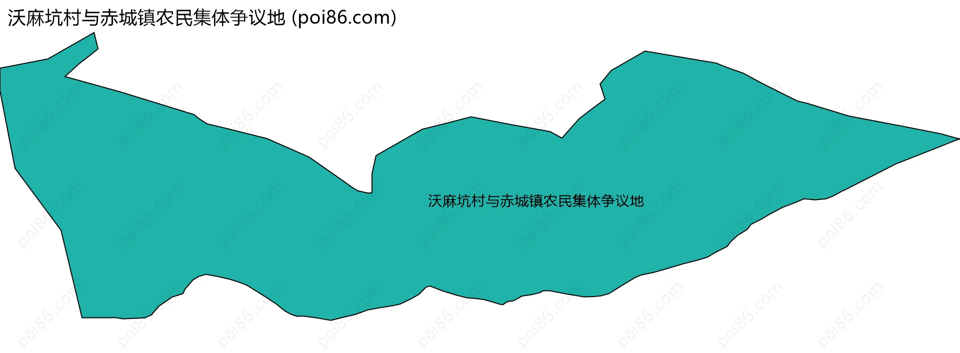 沃麻坑村与赤城镇农民集体争议地边界地图