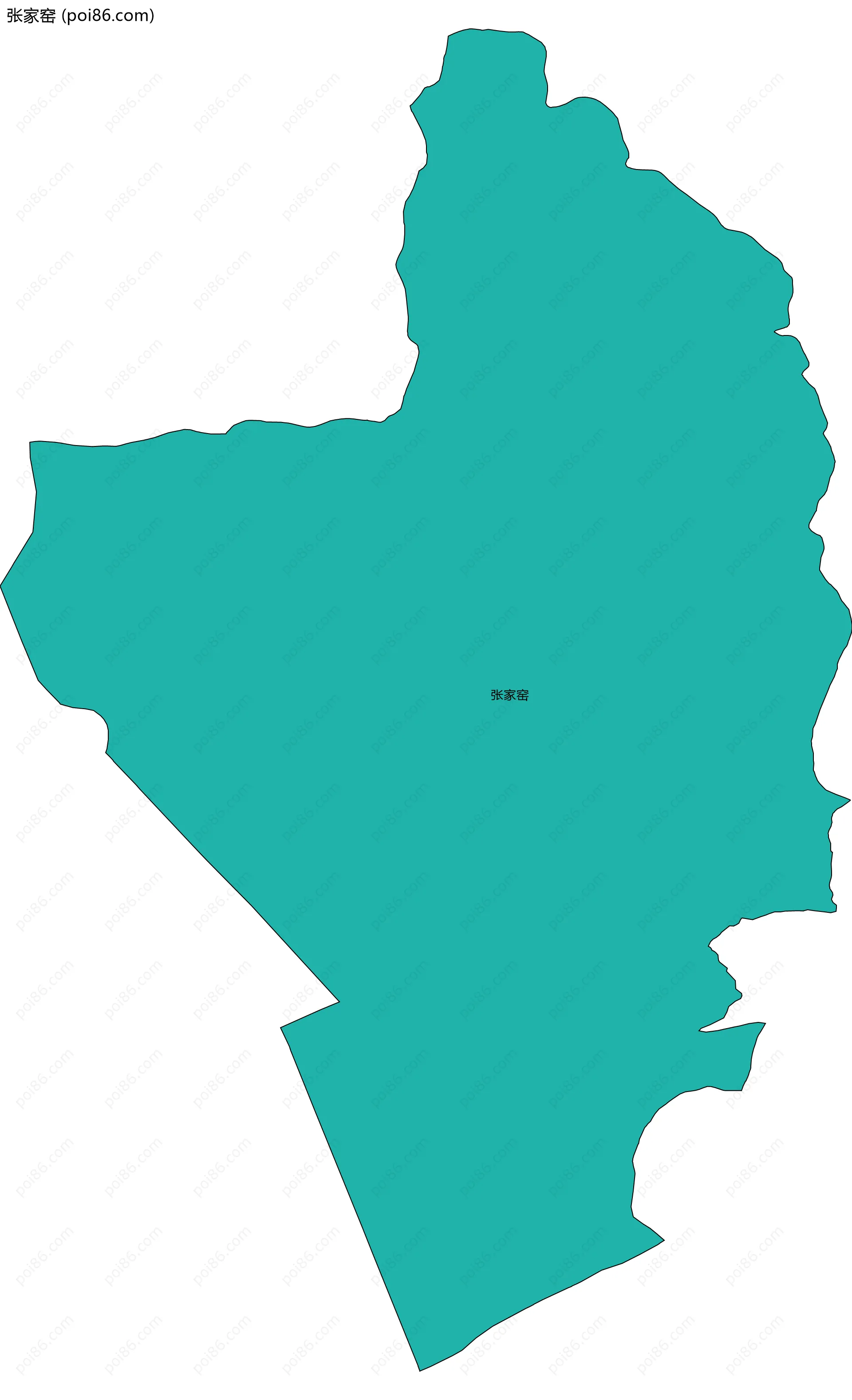 张家窑边界地图