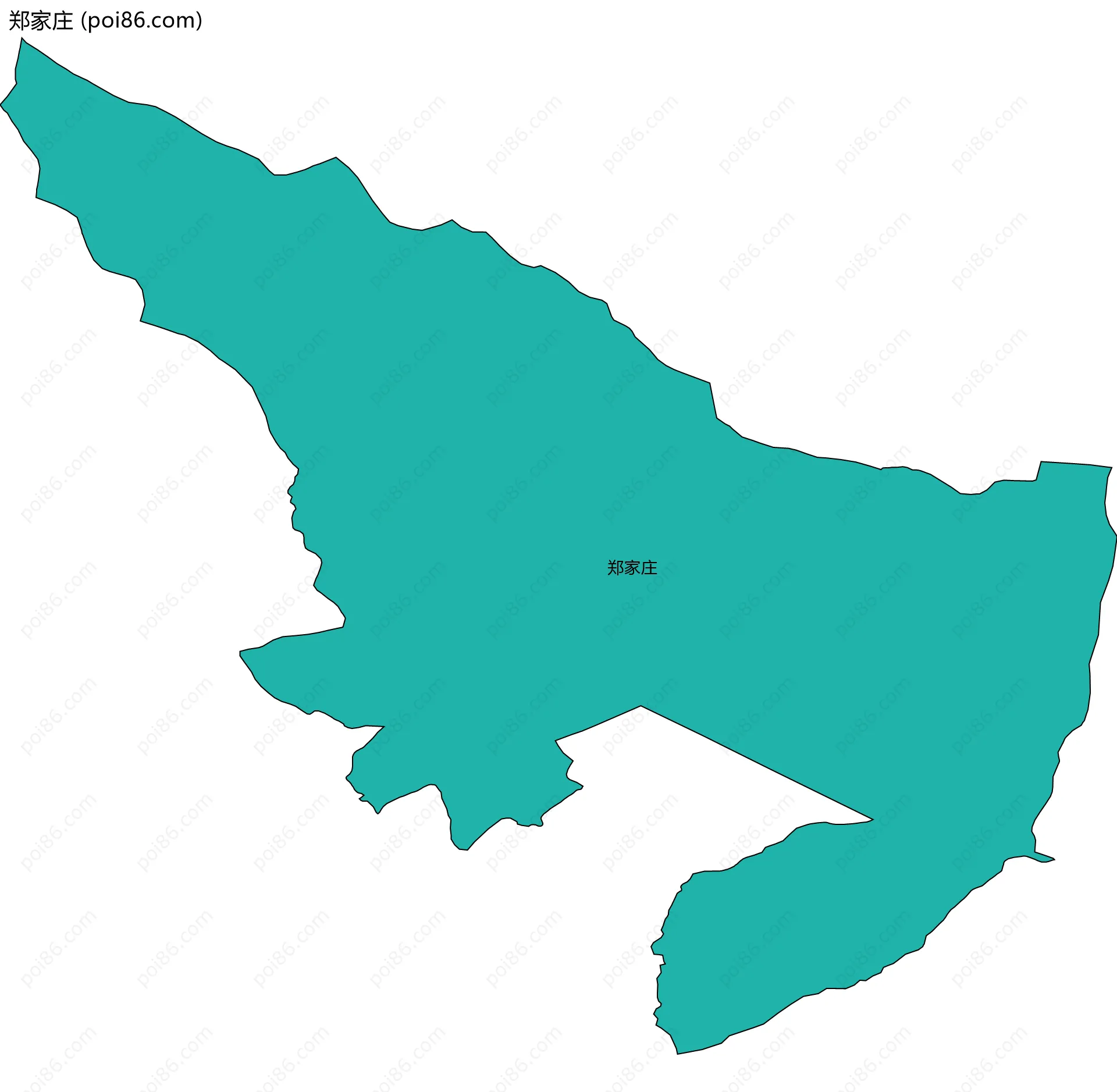 郑家庄边界地图