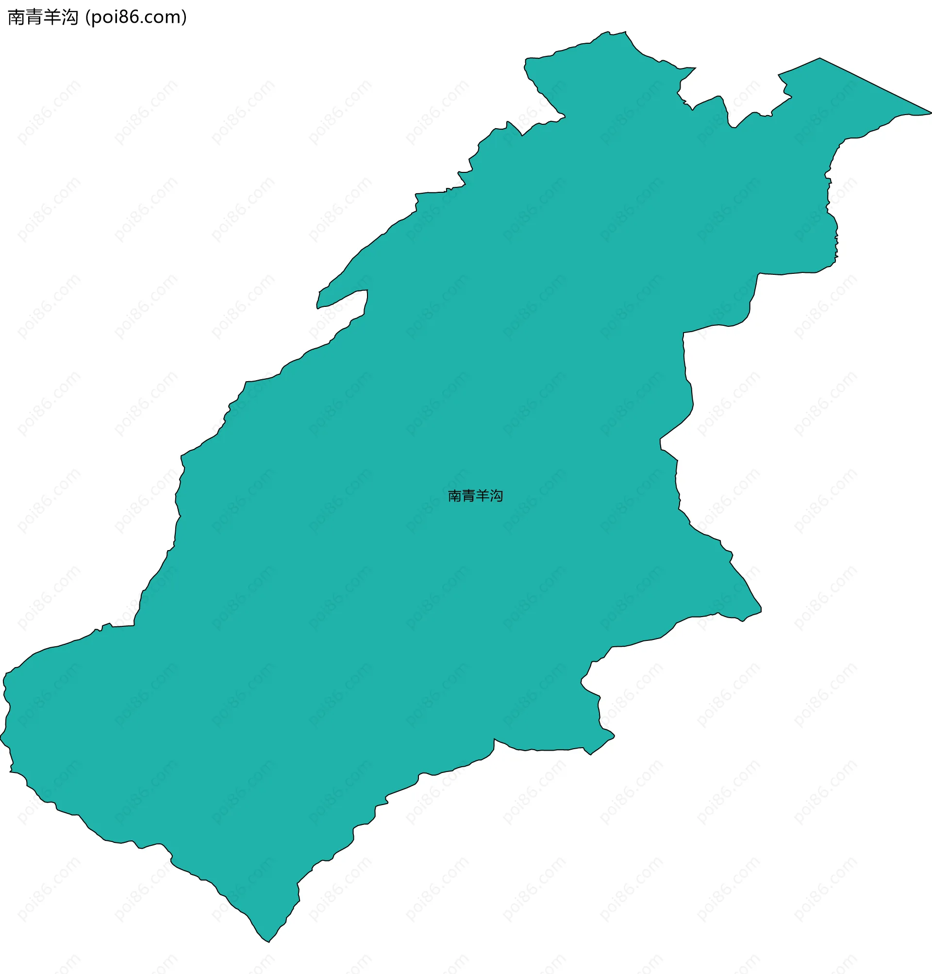 南青羊沟边界地图