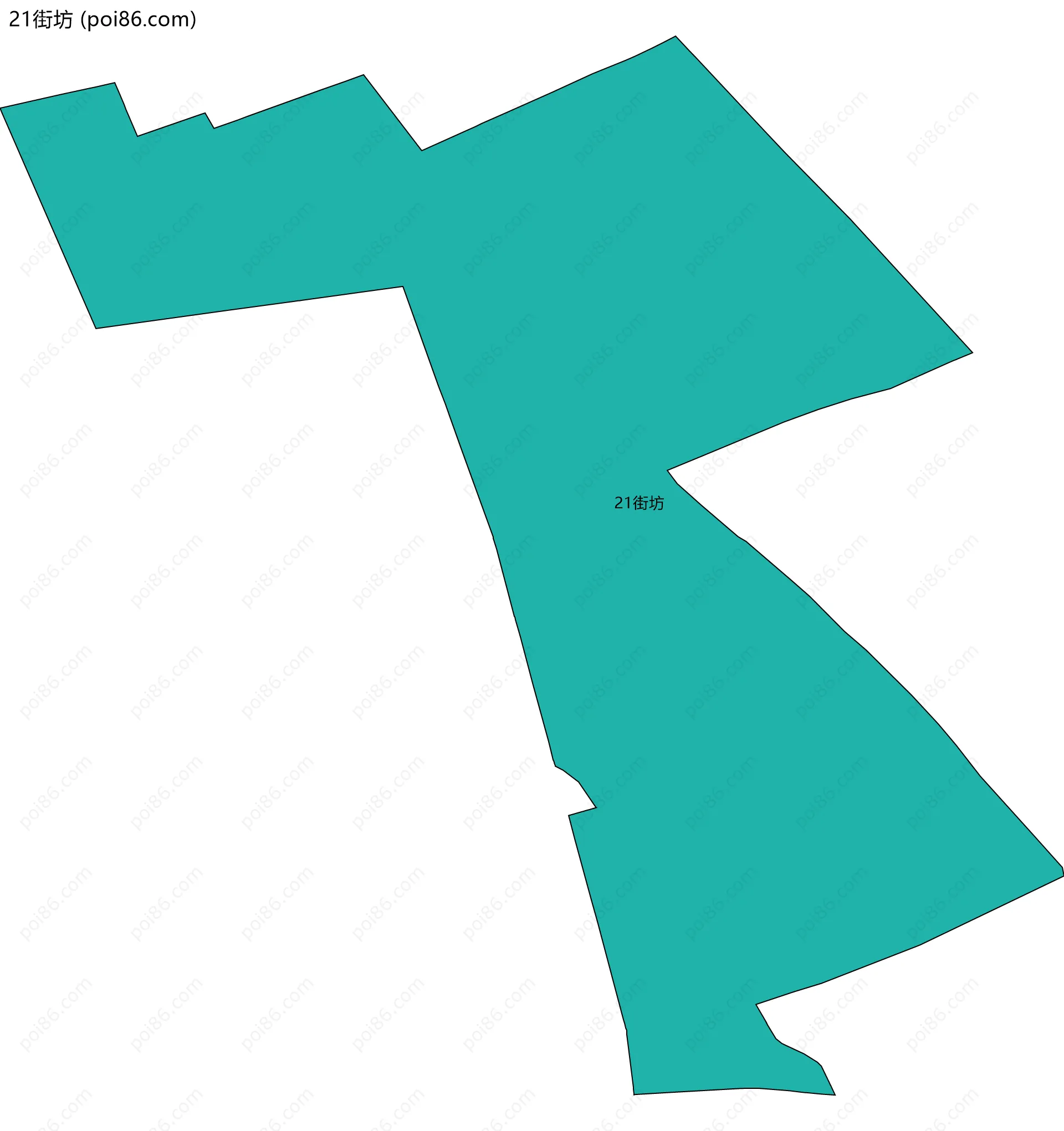 21街坊边界地图