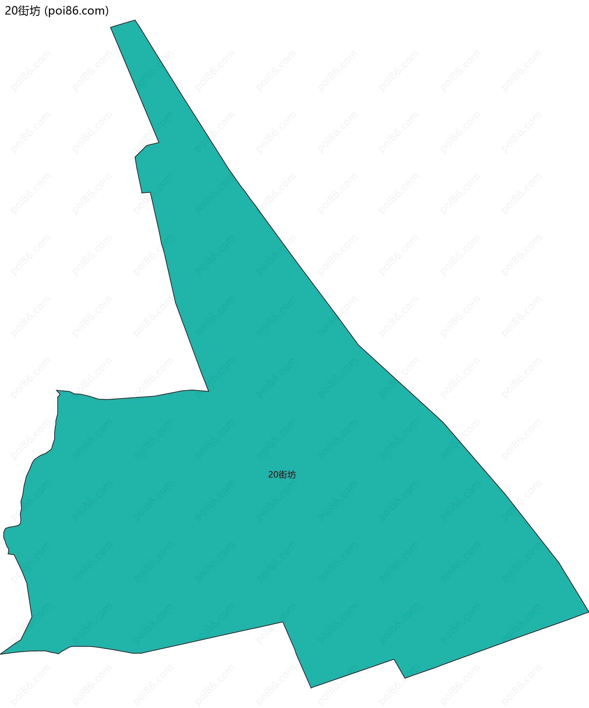 20街坊边界地图