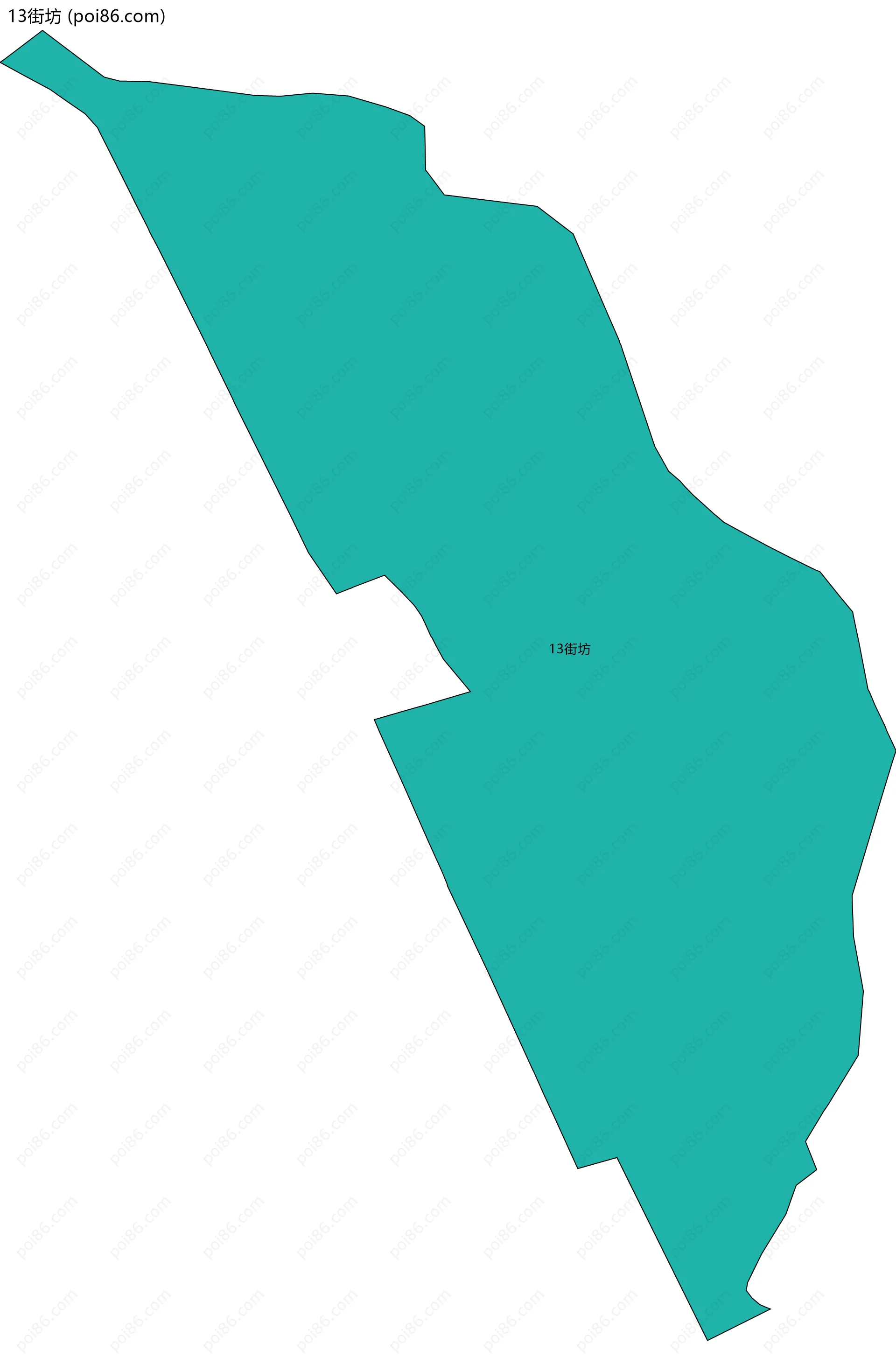 13街坊边界地图