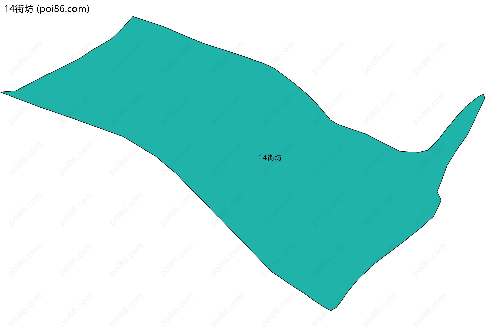 14街坊边界地图
