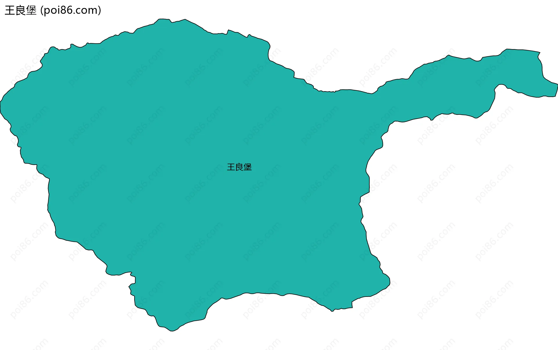 王良堡边界地图