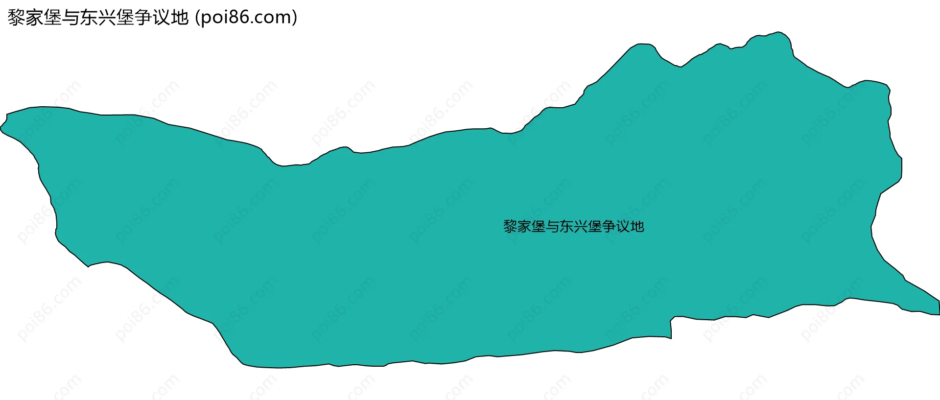 黎家堡与东兴堡争议地边界地图