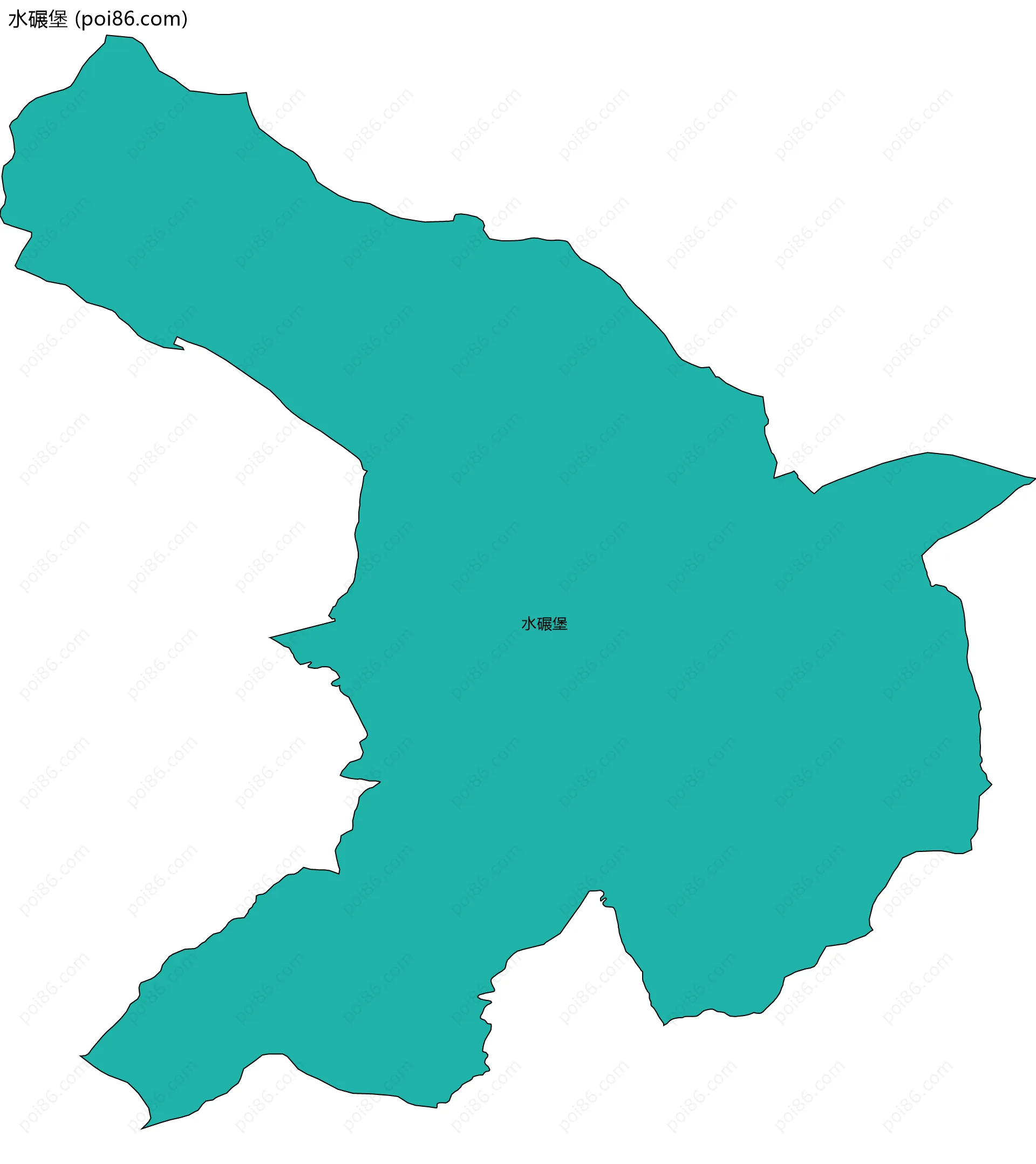 水碾堡边界地图