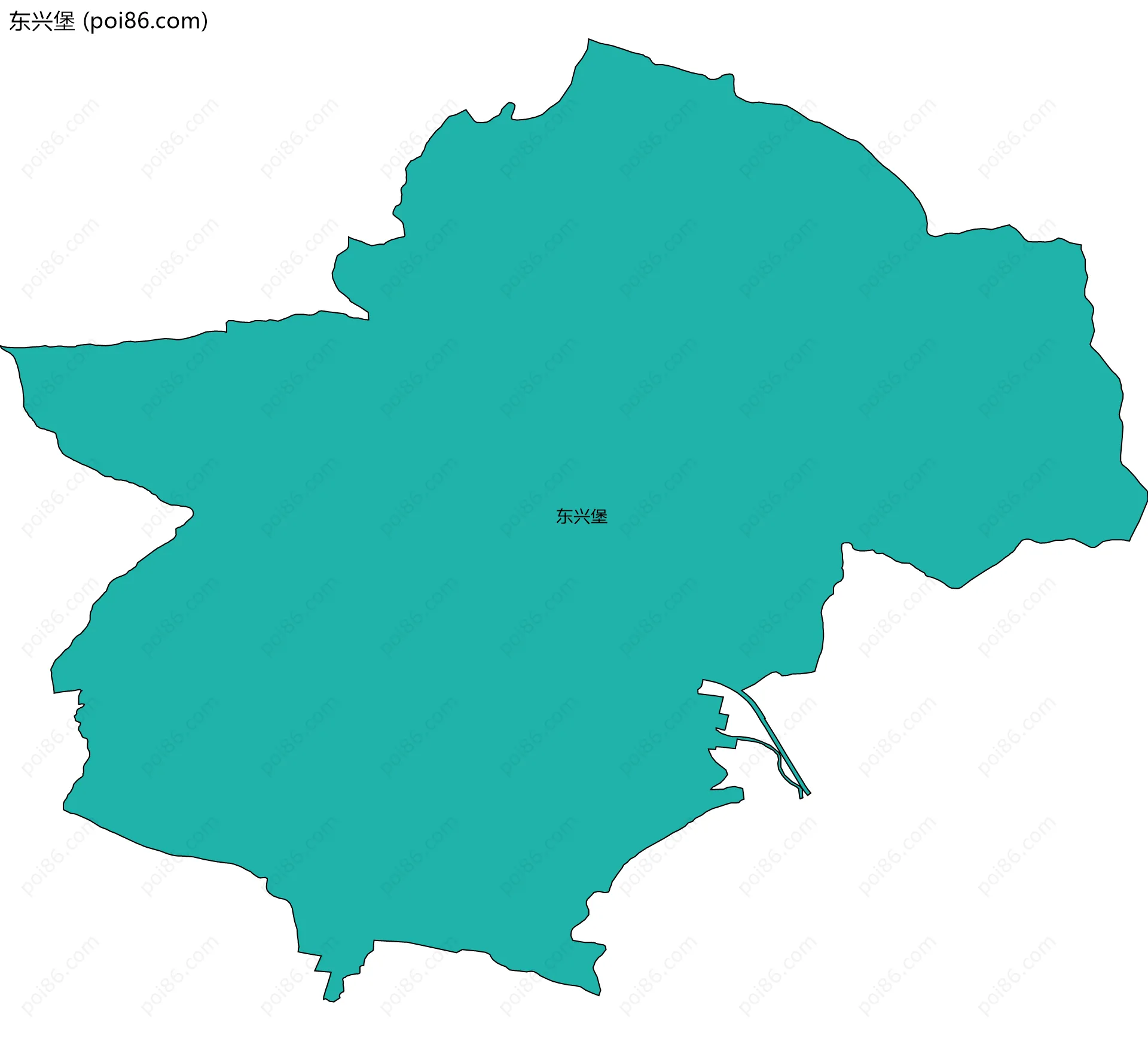 东兴堡边界地图