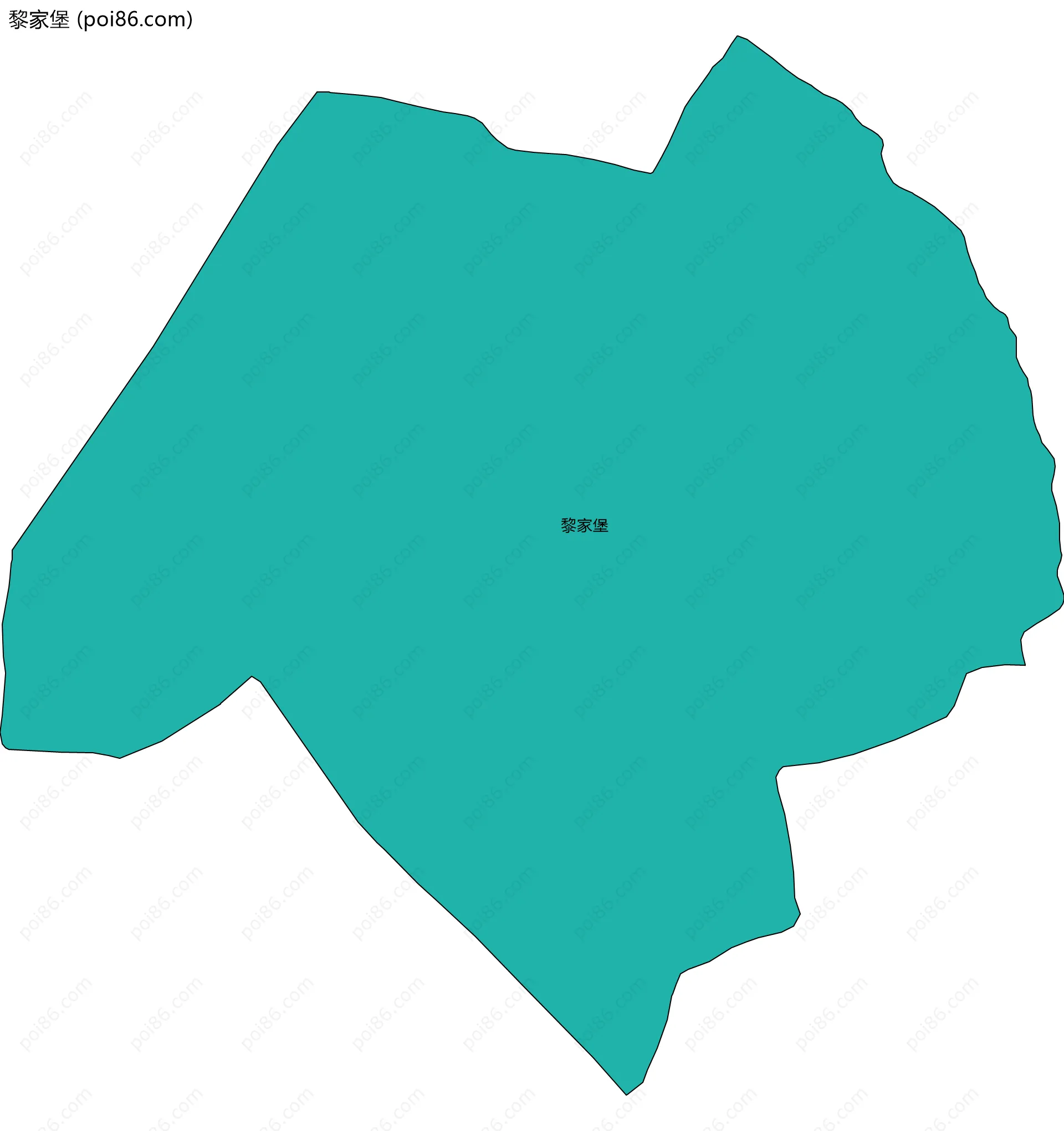 黎家堡边界地图