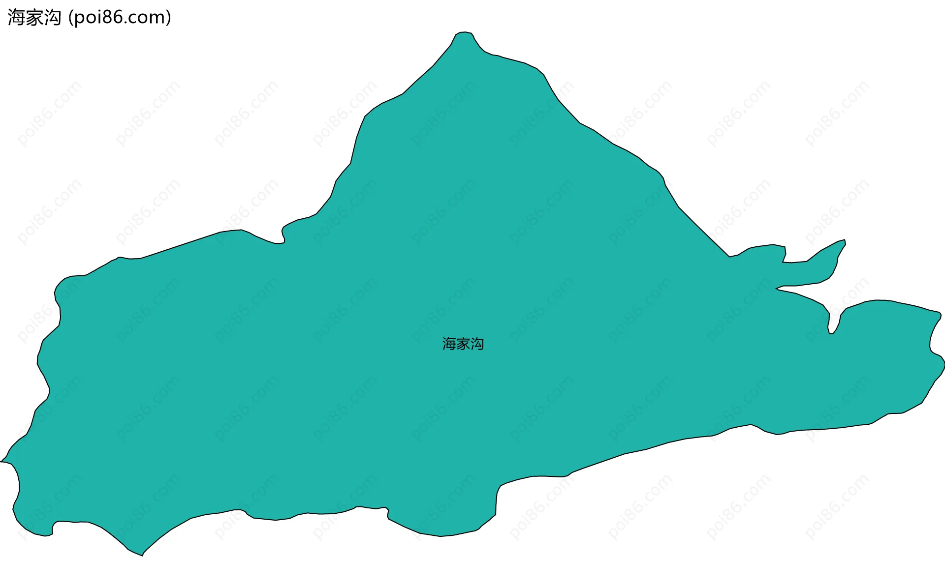 海家沟边界地图