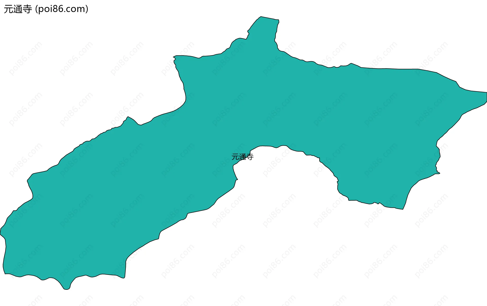 元通寺边界地图