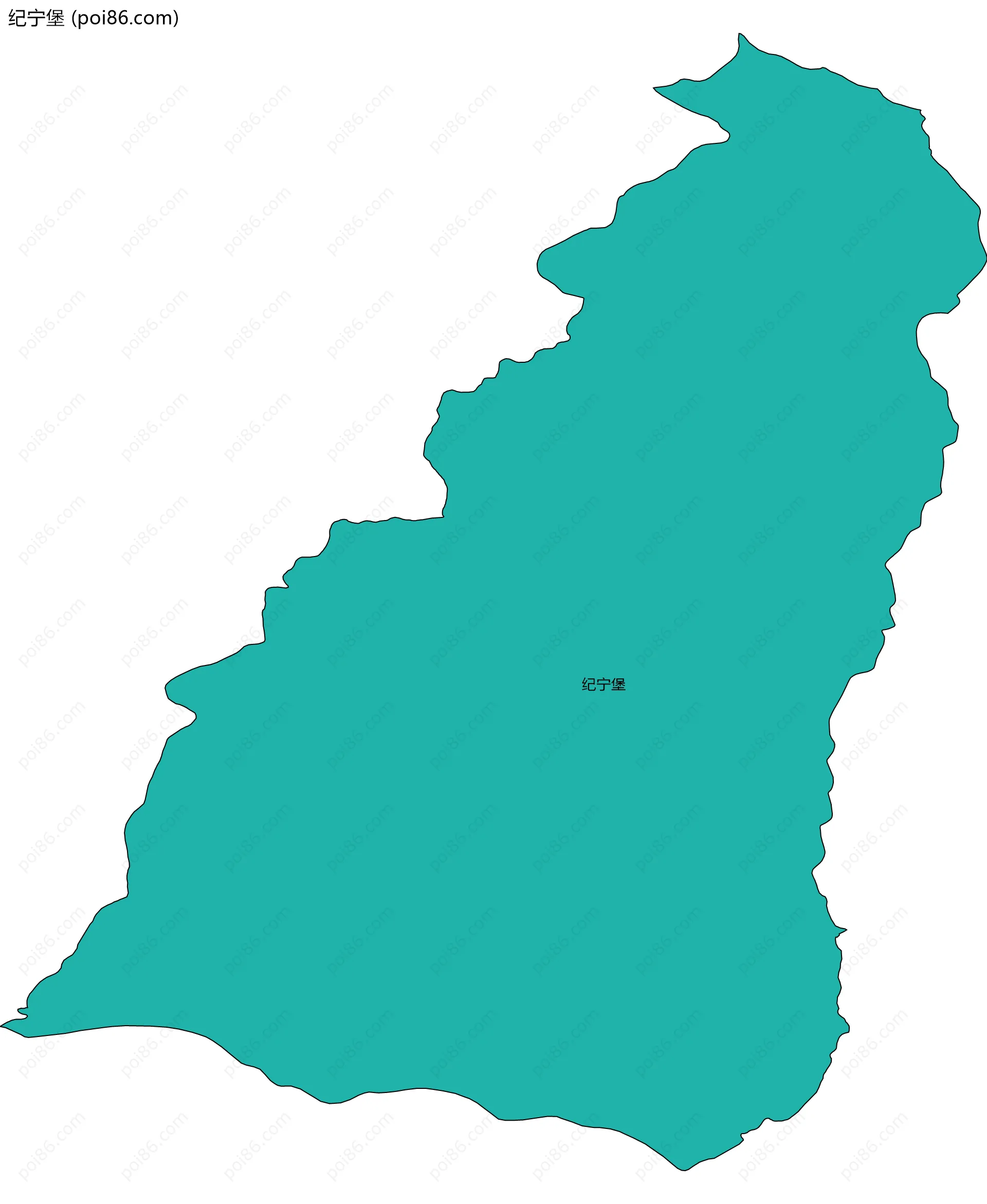 纪宁堡边界地图