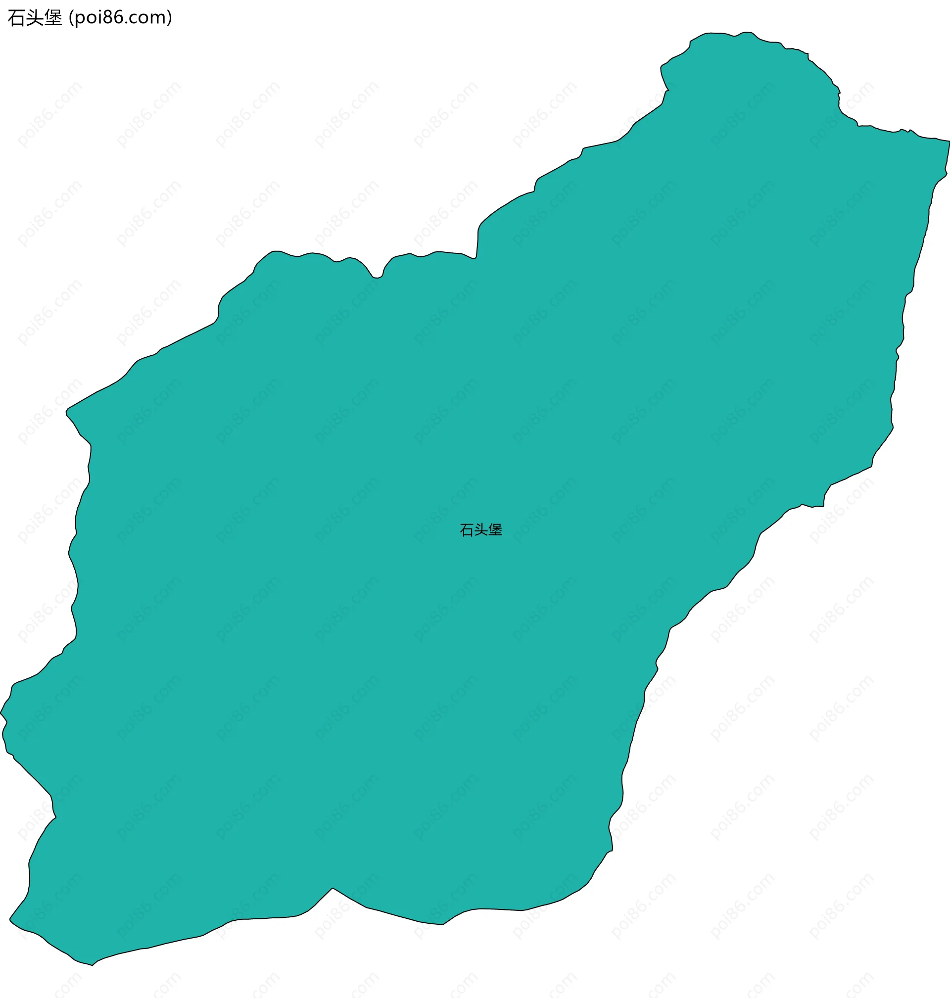 石头堡边界地图